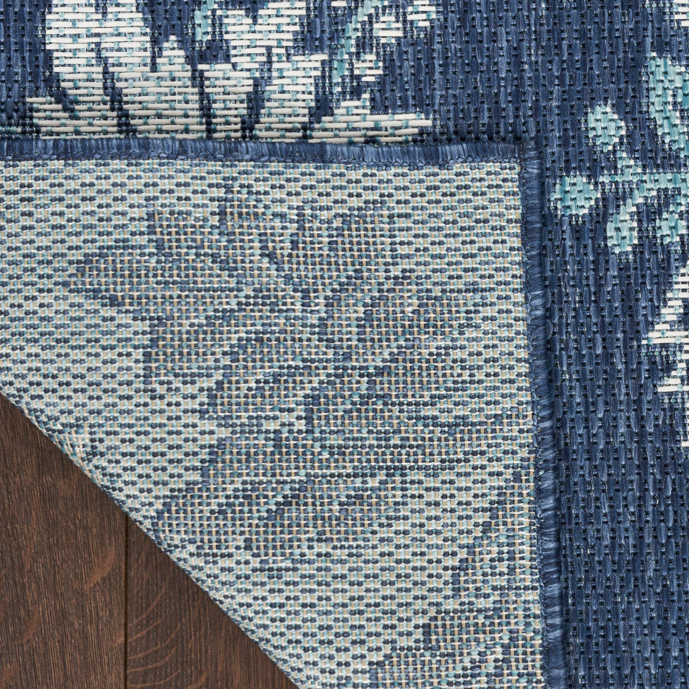 Nourison Home Oversized Flowers 6' x 9' Area Rug, Navy, large