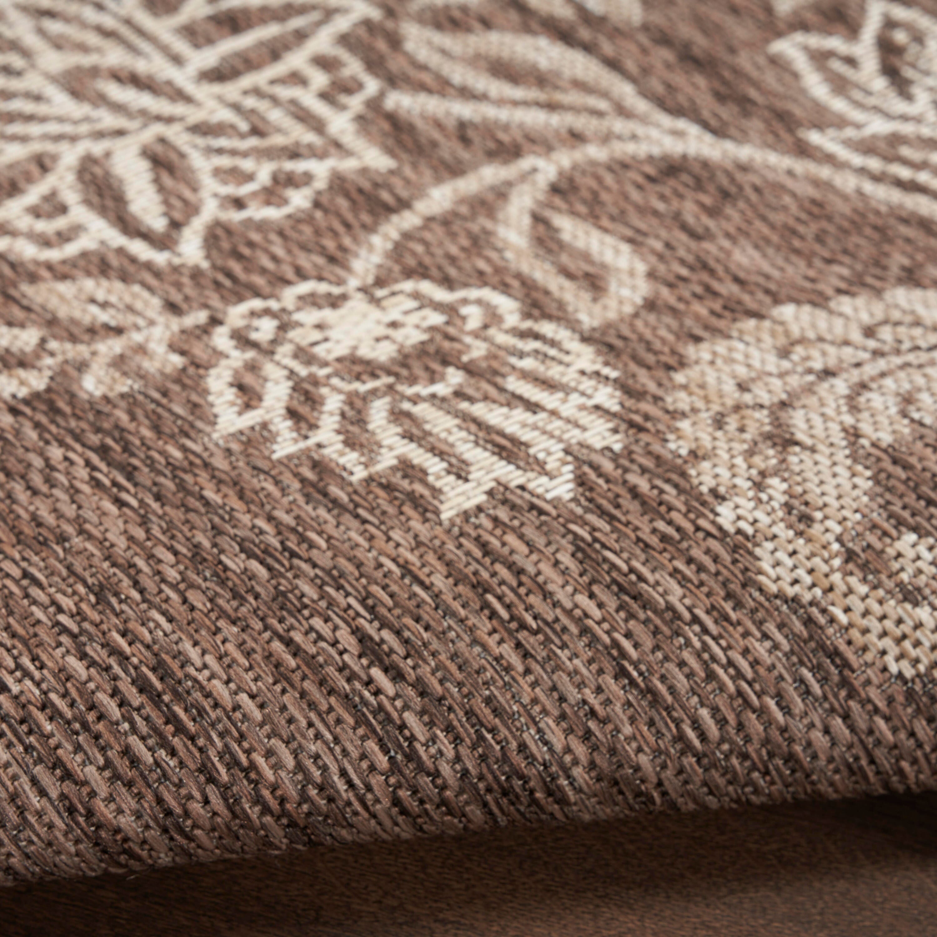 Nourison Home Oversized Flowers 8' x 10' Area Rug, Mocha, large
