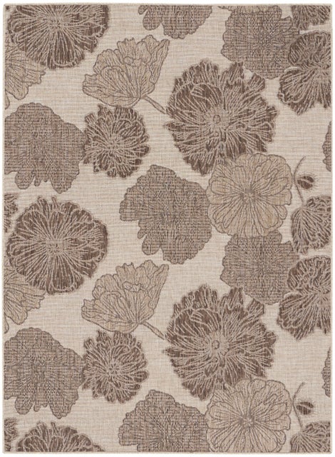 Nourison Home Floral Indoor/Outdoor 6' x 9' Area Rug, Natural
