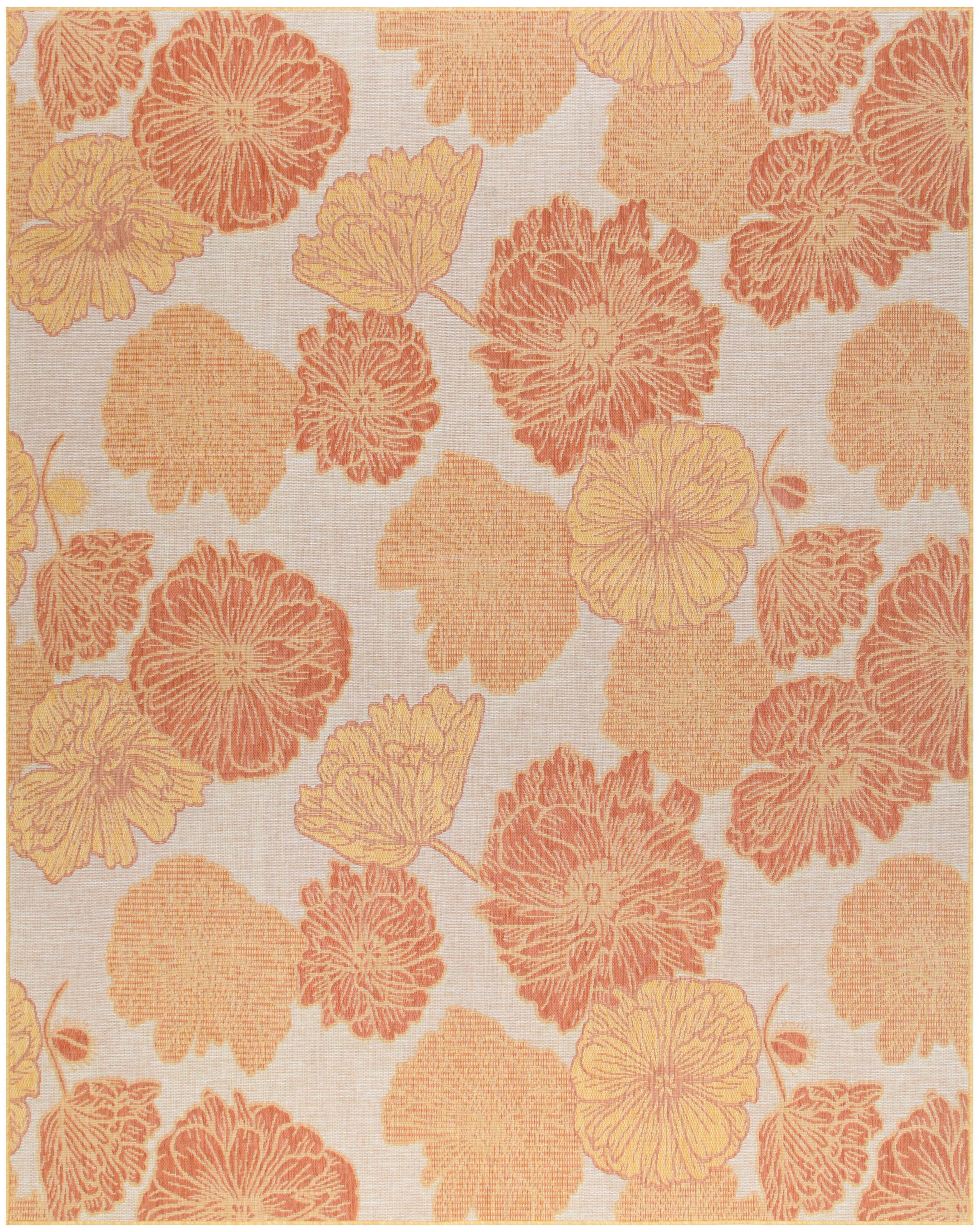 Nourison Home Floral 8' x 10' Area Rug, Coral, large