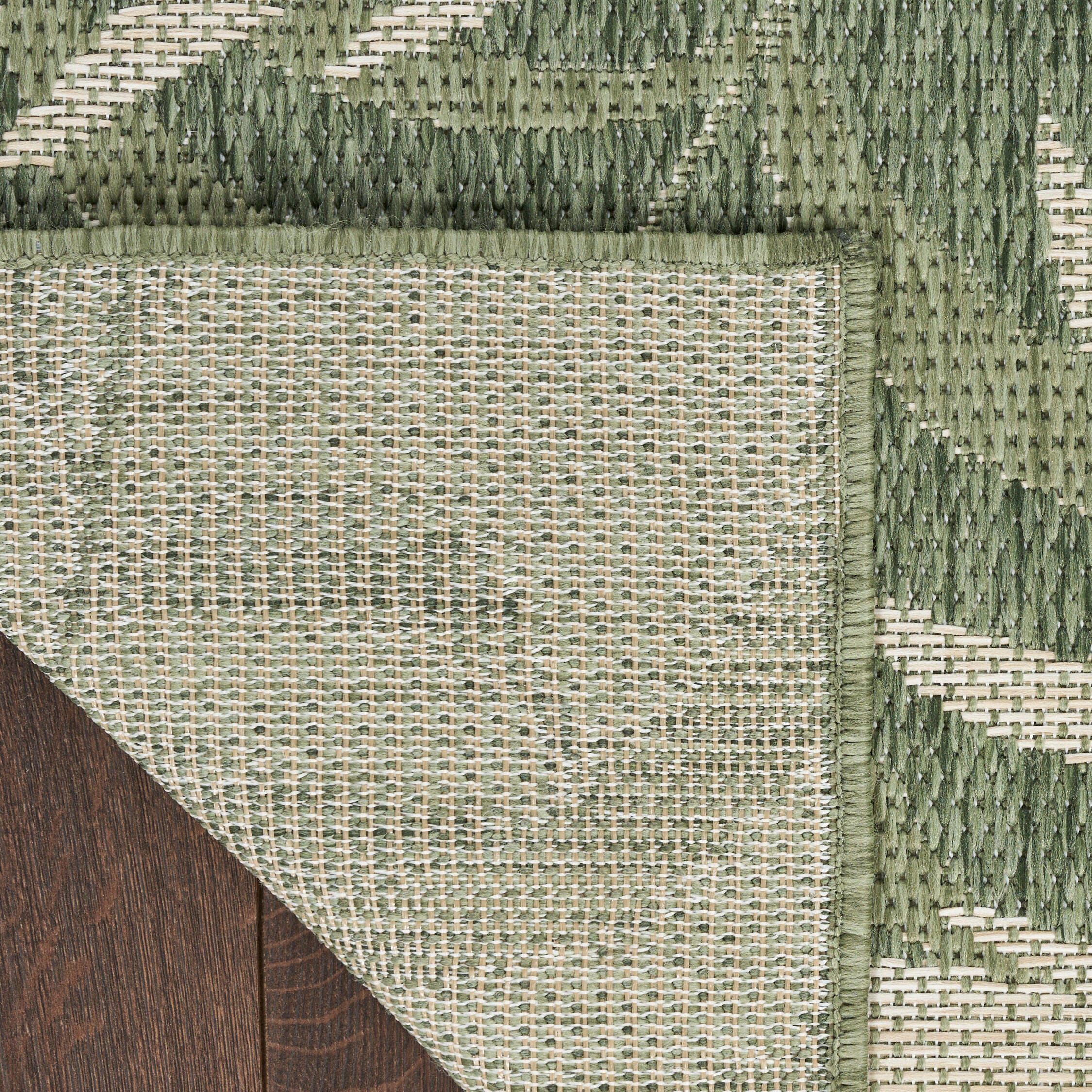 Nourison Home Tropical 9' x 12' Area Rug, Green/Ivory, large