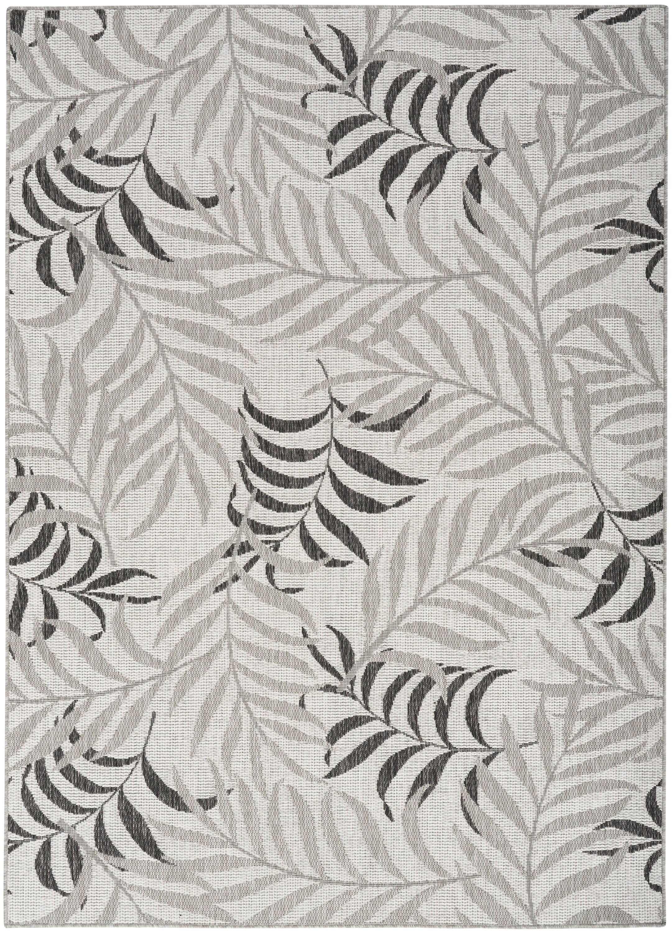 Nourison Home Tropical 6' x 9' Area Rug, Gray, large