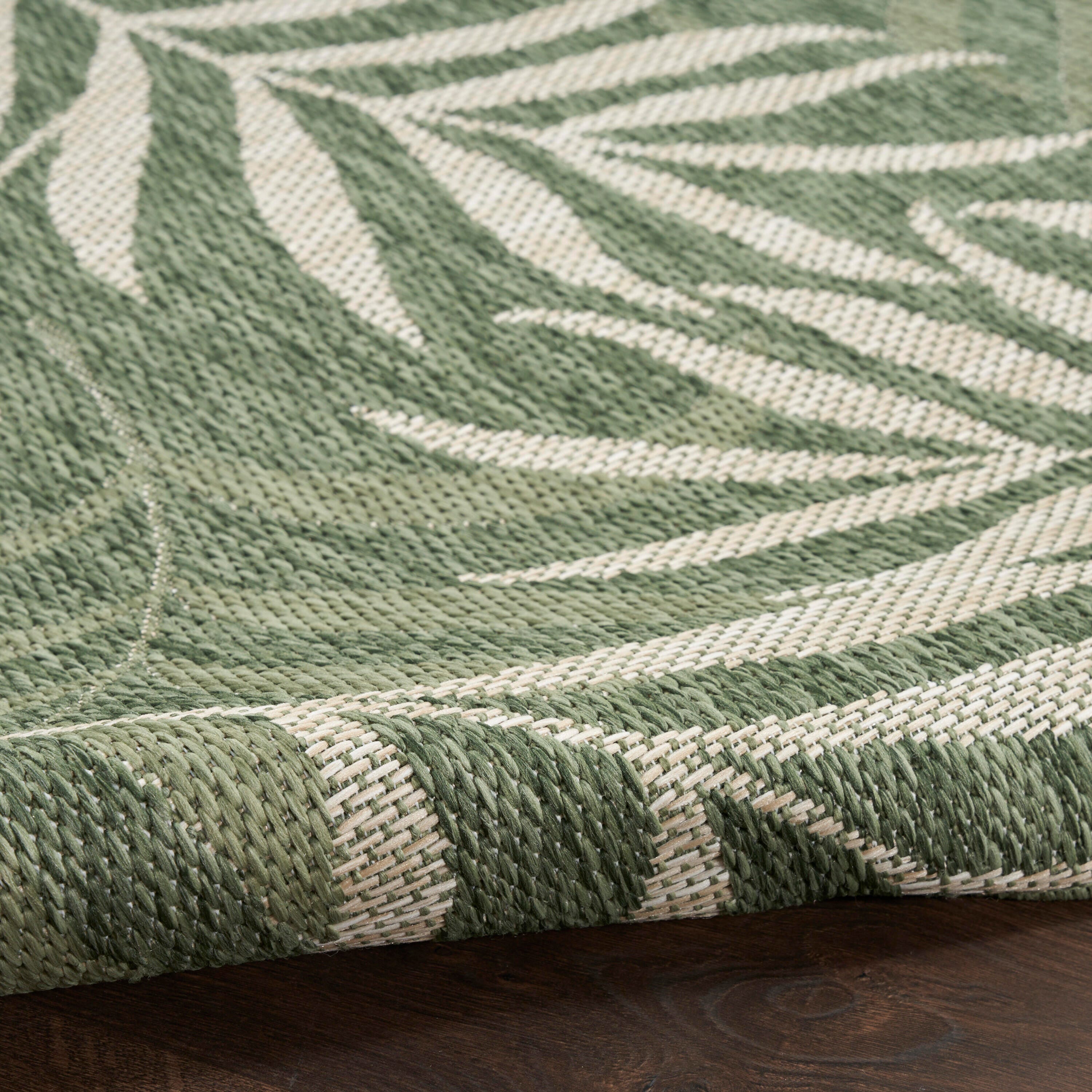 Nourison Home Tropical 8' x 10' Area Rug, Green/Ivory, large