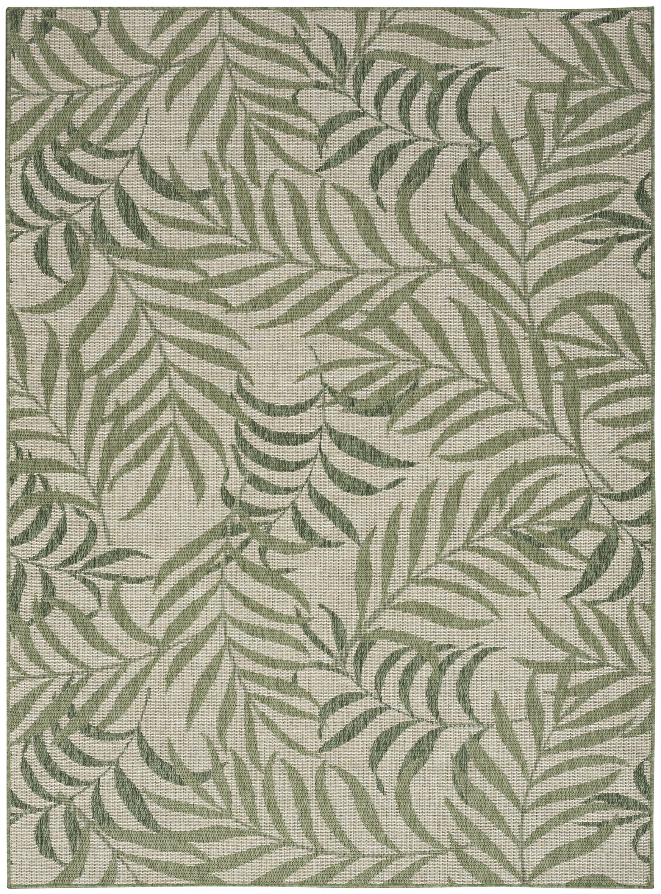 Nourison Home Tropical 4' x 6' Area Rug, Ivory/Green, large