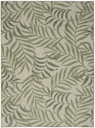 Nourison Home Tropical 4' x 6' Area Rug, Ivory/Green, large