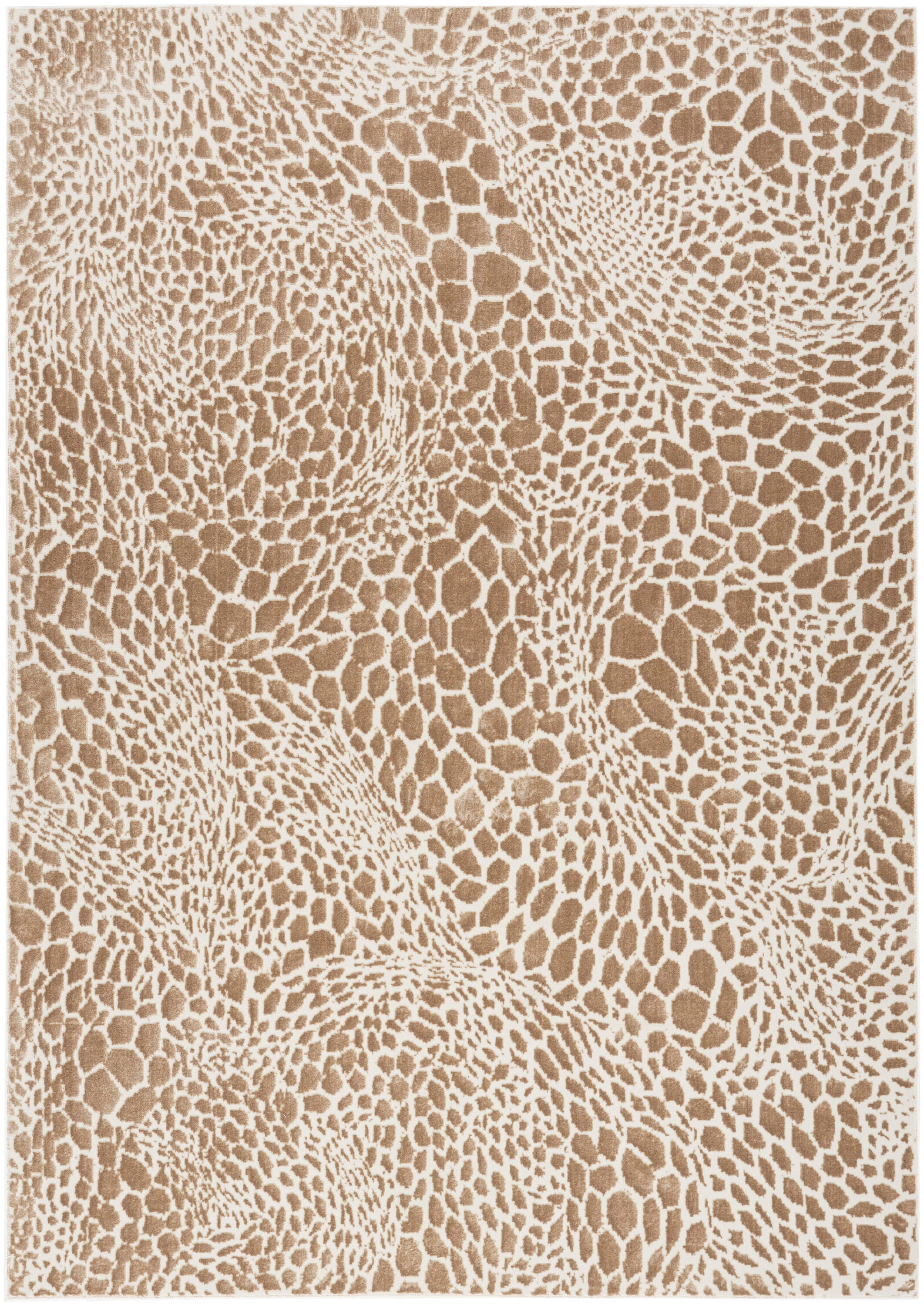 Nourison Home Desire Animal Print 6' x 9' Area Rug, Camel/Silver, large