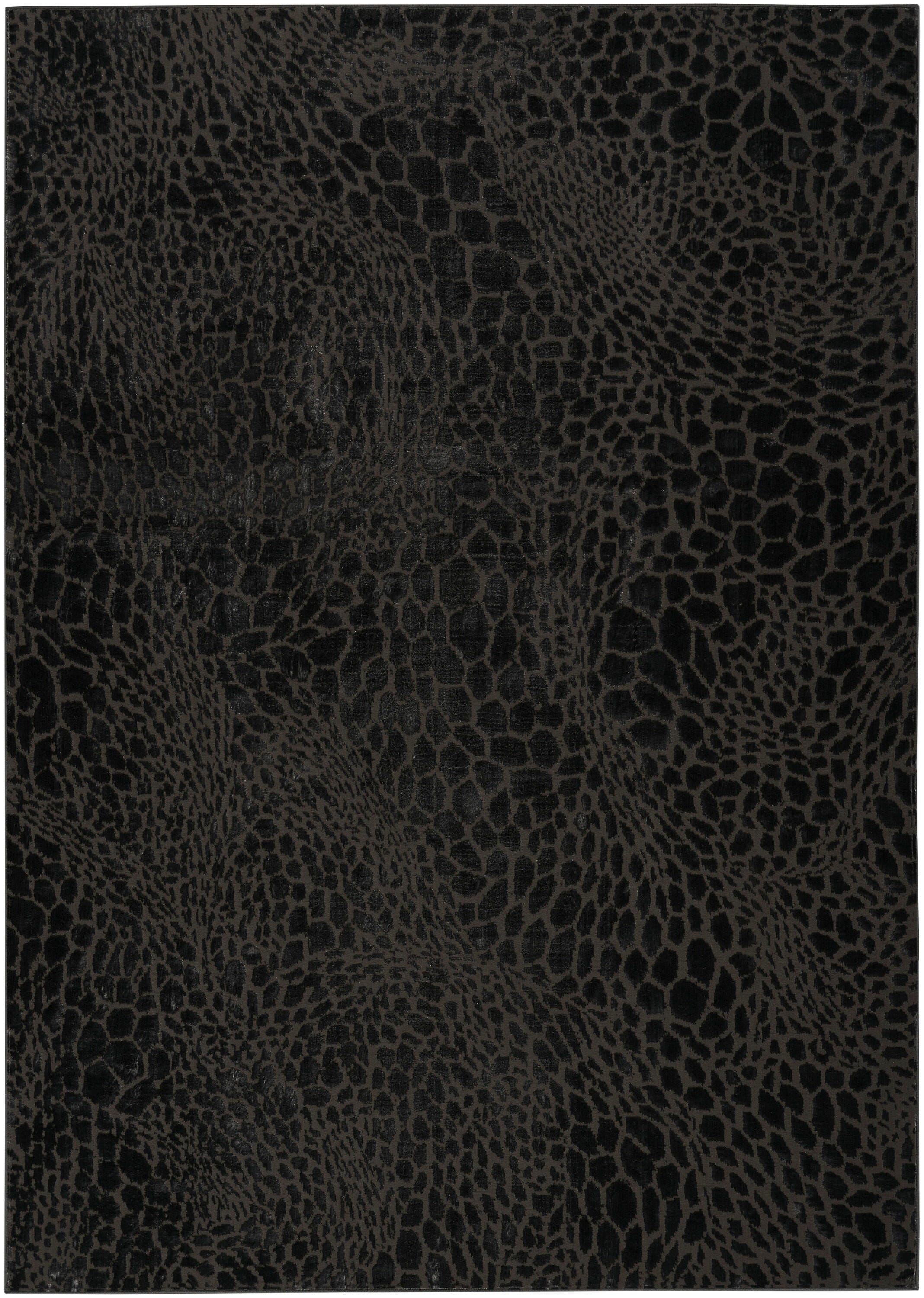 Nourison Home Desire Animal Print 6' x 9' Area Rug, Charcoal/Silver, large