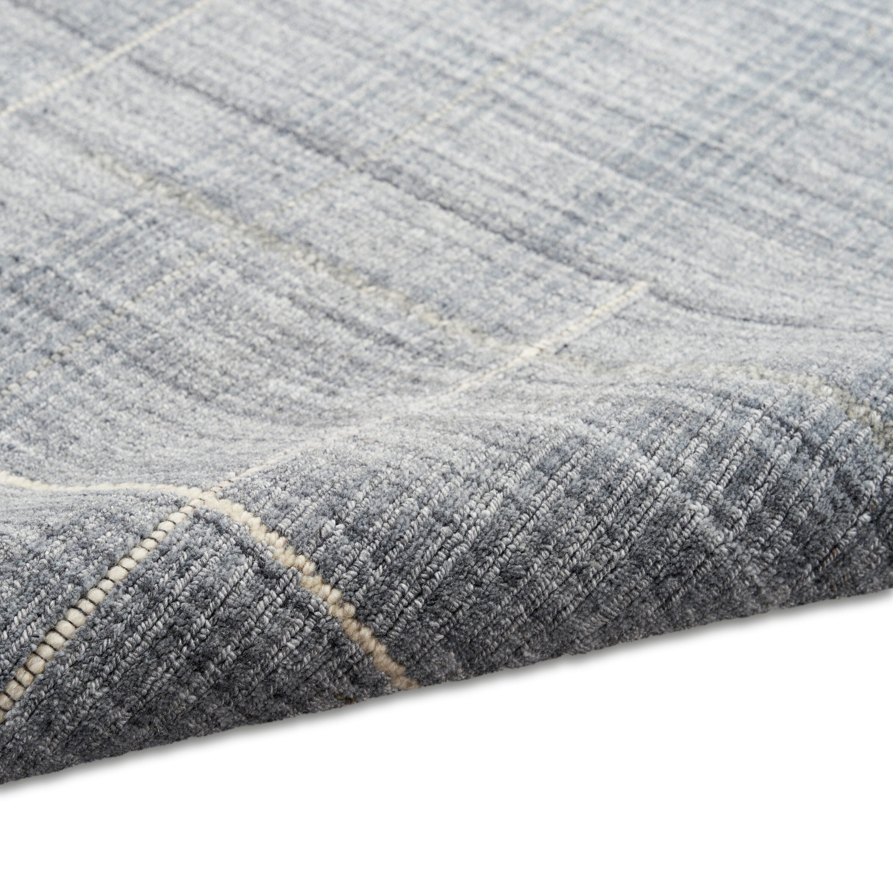 Calvin Klein Architectura 5'3" x 7'3" Area Rug, Denim, large