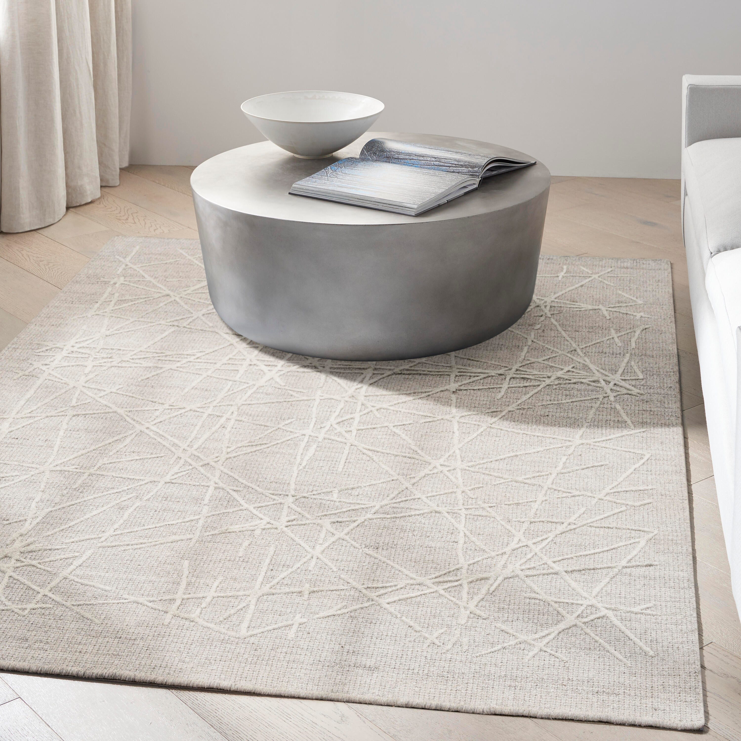 Calvin Klein Wander 5'3" x 7'3" Area Rug, Gray, large