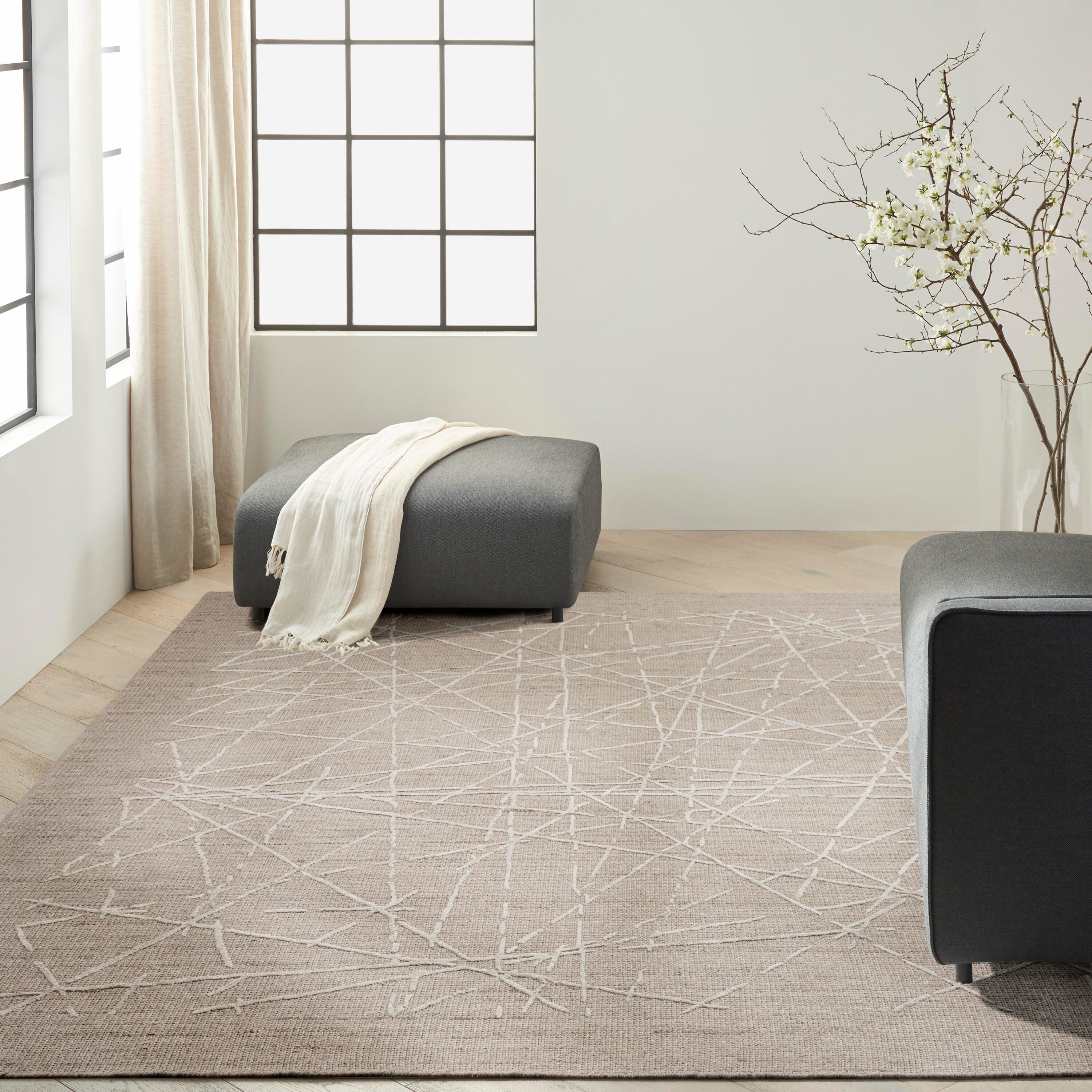 Calvin Klein Wander 7'9" x 9'9" Area Rug, Taupe, large