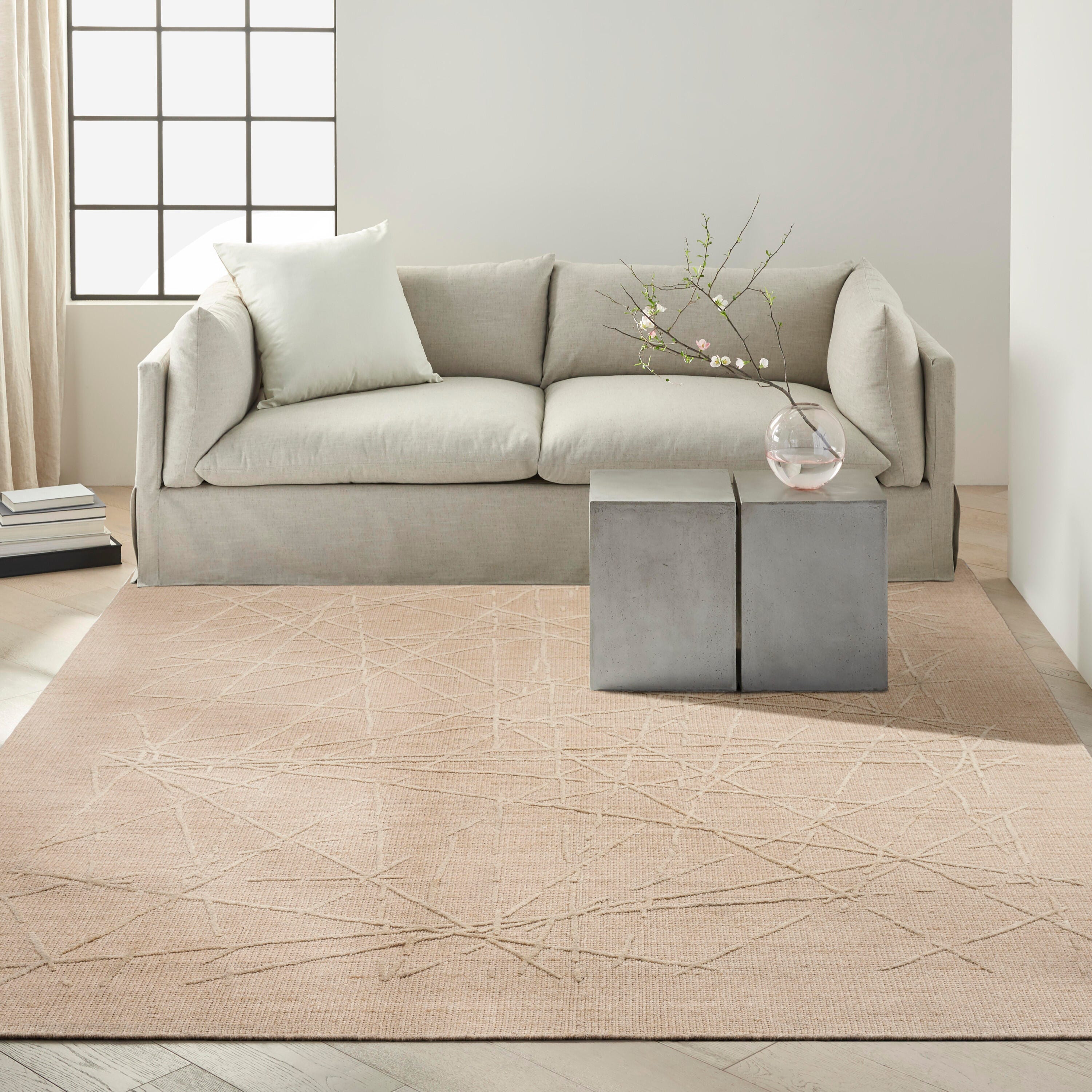 Calvin Klein Wander 7'9" x 9'9" Area Rug, Natural, large