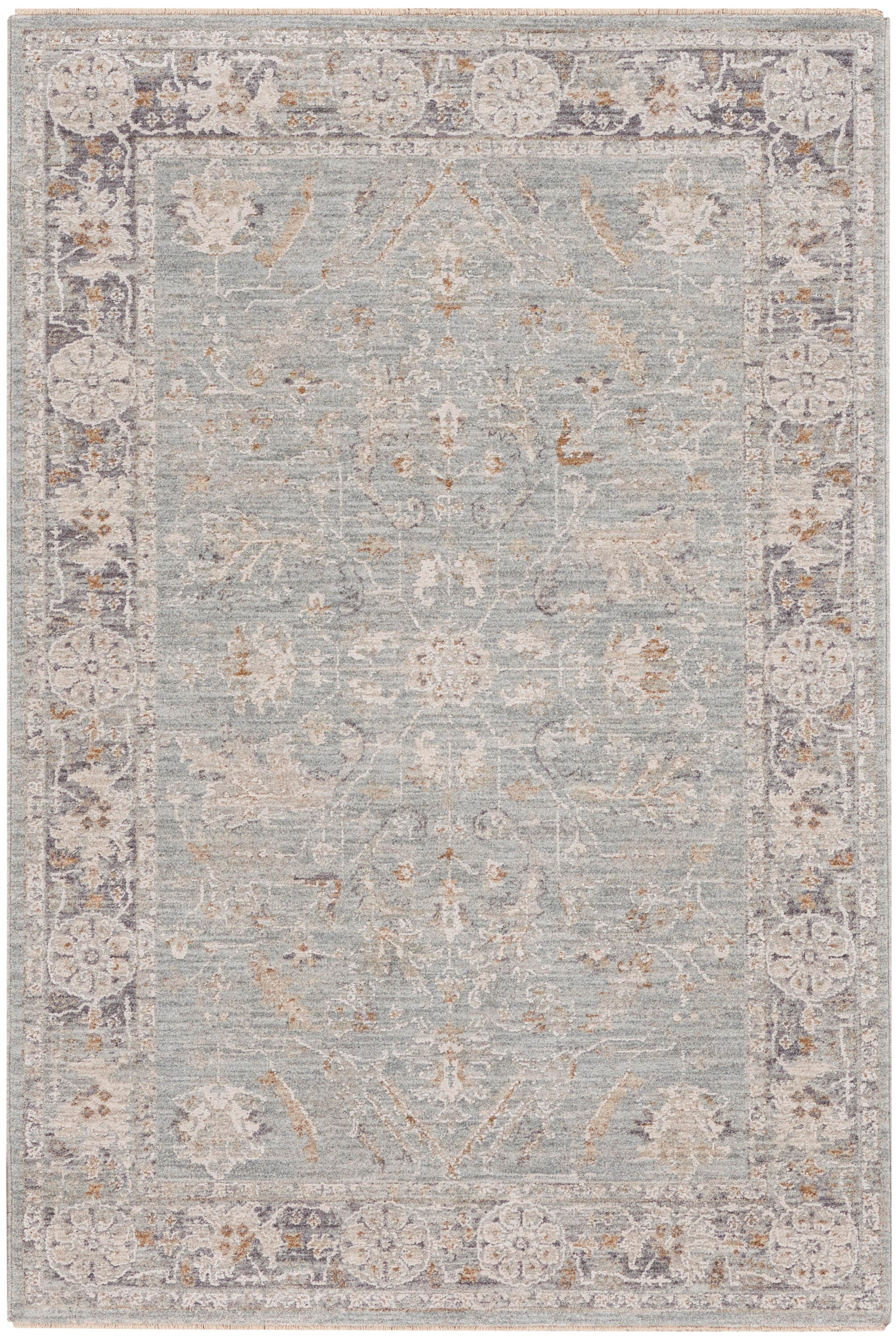 Nourison Home Infinite Serged 3'11" x 5'11" Area Rug, Blue/Ivory, large