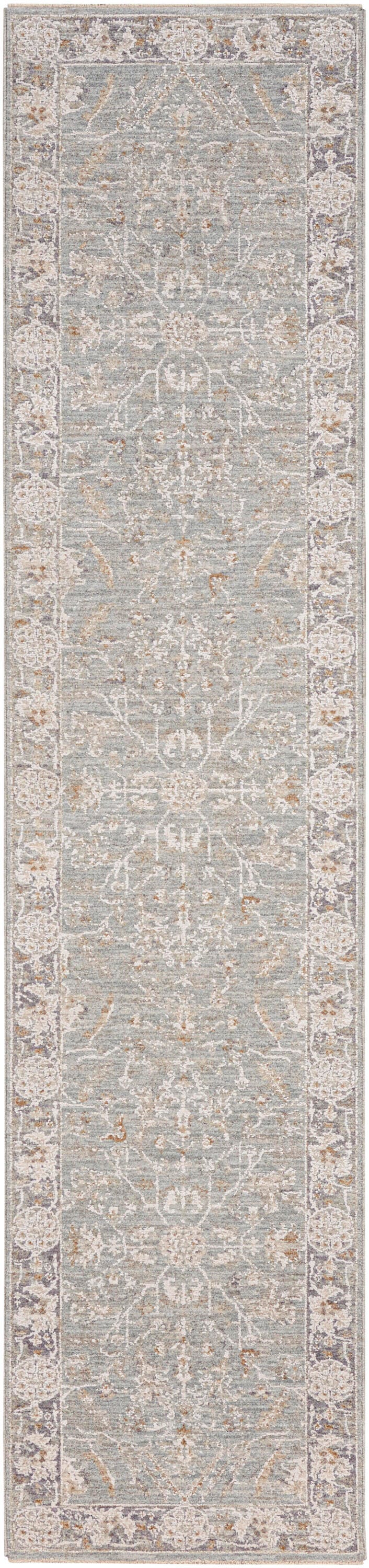Nourison Home Infinite Serged 2'3" x 10'2" Runner Rug, Blue/Ivory, large