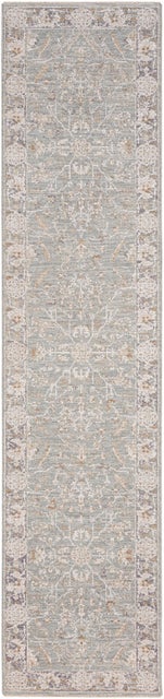 Nourison Home Infinite Serged 2'3" x 10'2" Runner Rug, Blue/Ivory