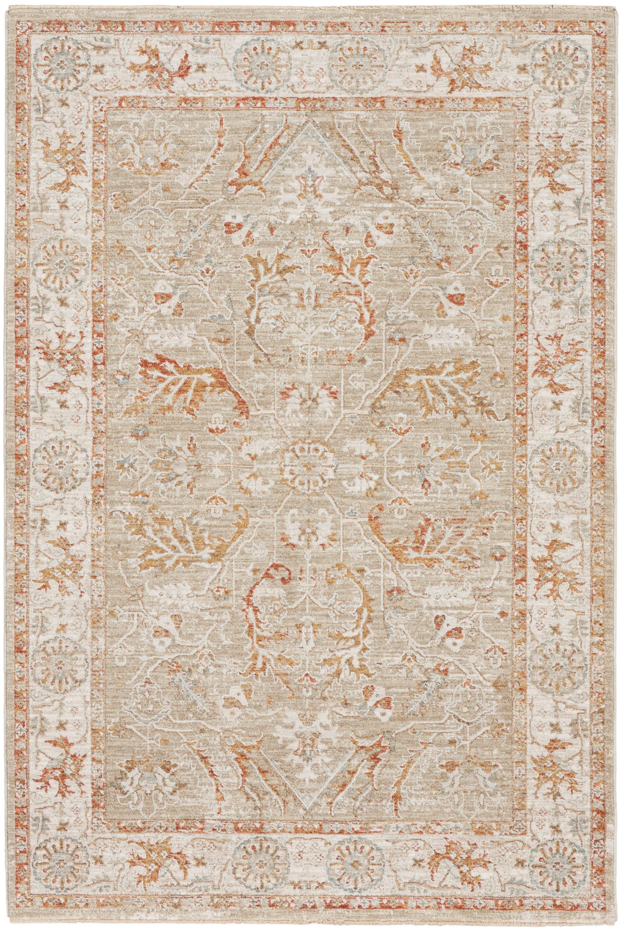 Nourison Home Infinite Serged 3'11" x 5'11" Area Rug, Sage/Ivory, large