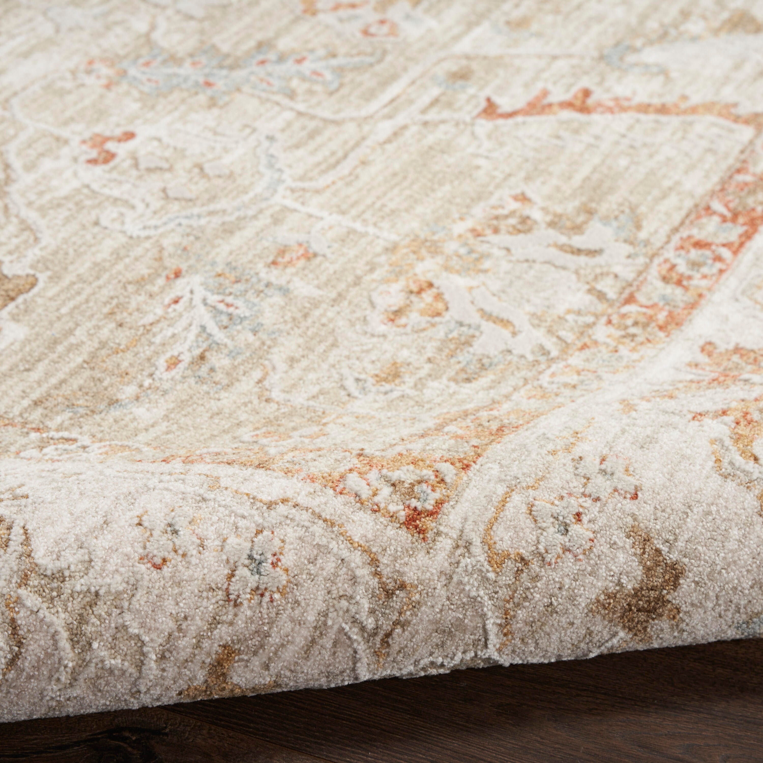 Nourison Home Infinite Serged 9'3" x 12'7" Area Rug, Sage/Ivory, large