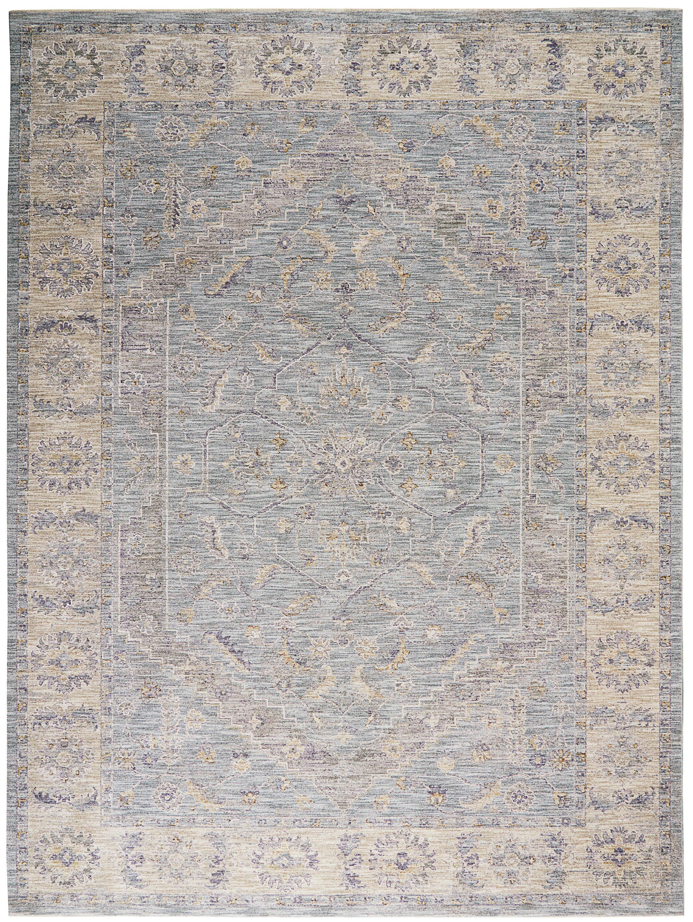 Nourison Home Infinite Beaten 7'10" x 10'4" Area Rug, Blue, large