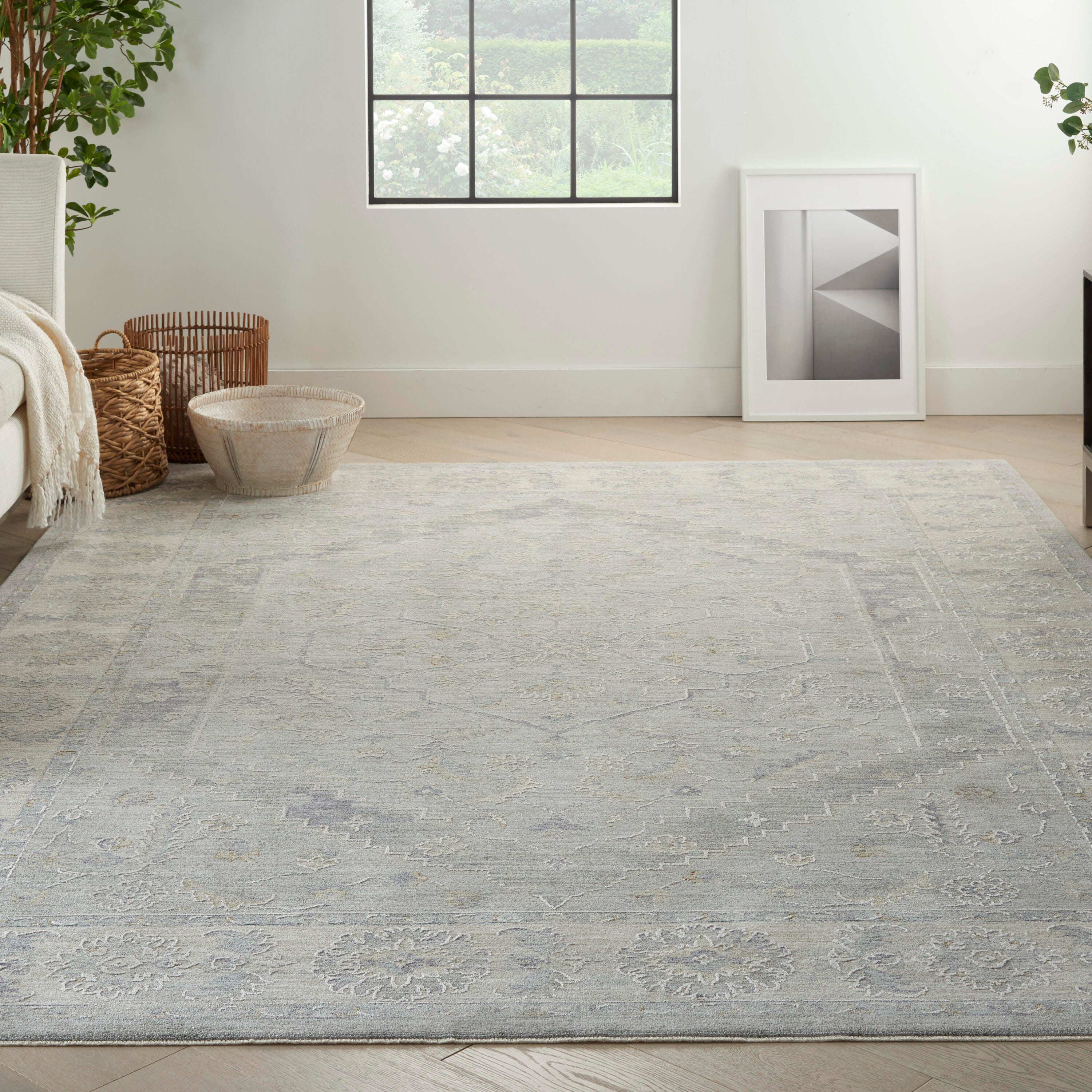 Nourison Home Infinite Beaten 7'10" x 10'4" Area Rug, Gray, large
