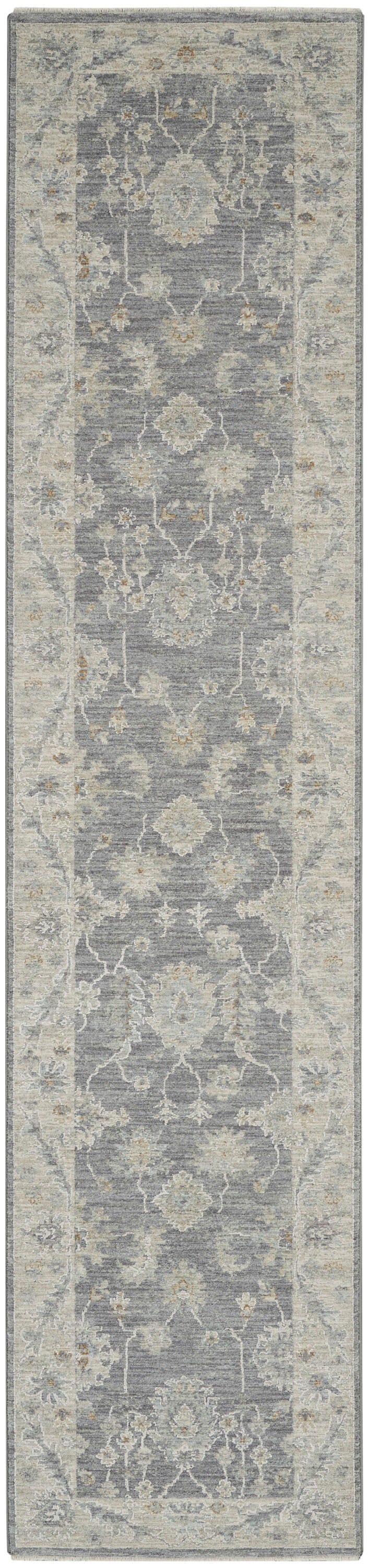 Nourison Home Infinite Latex 2'3" x 10'2" Runner Rug, Charcoal, large