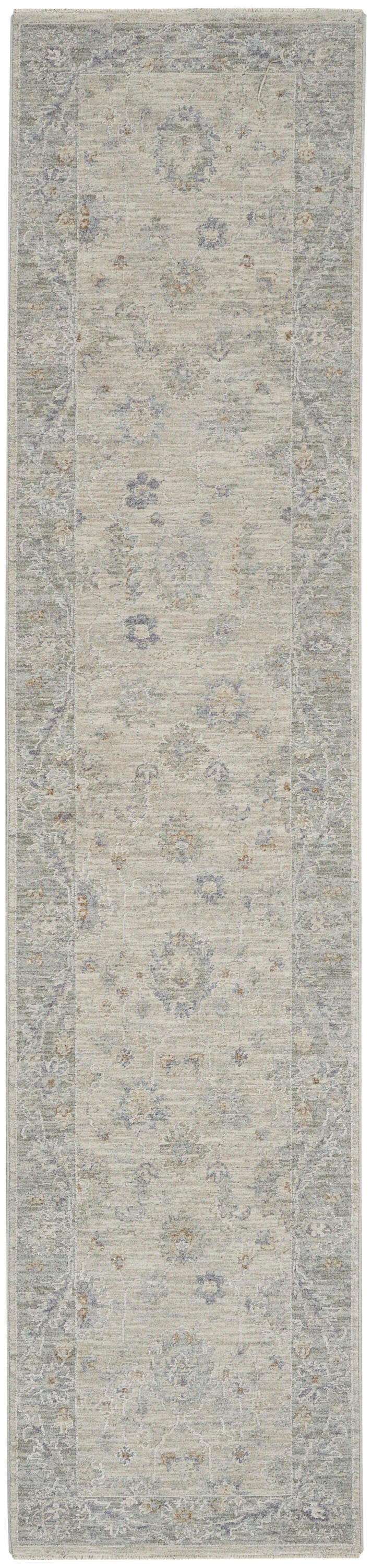 Nourison Home Infinite Latex 2'3" x 10'2" Runner Rug, Light Gray, large