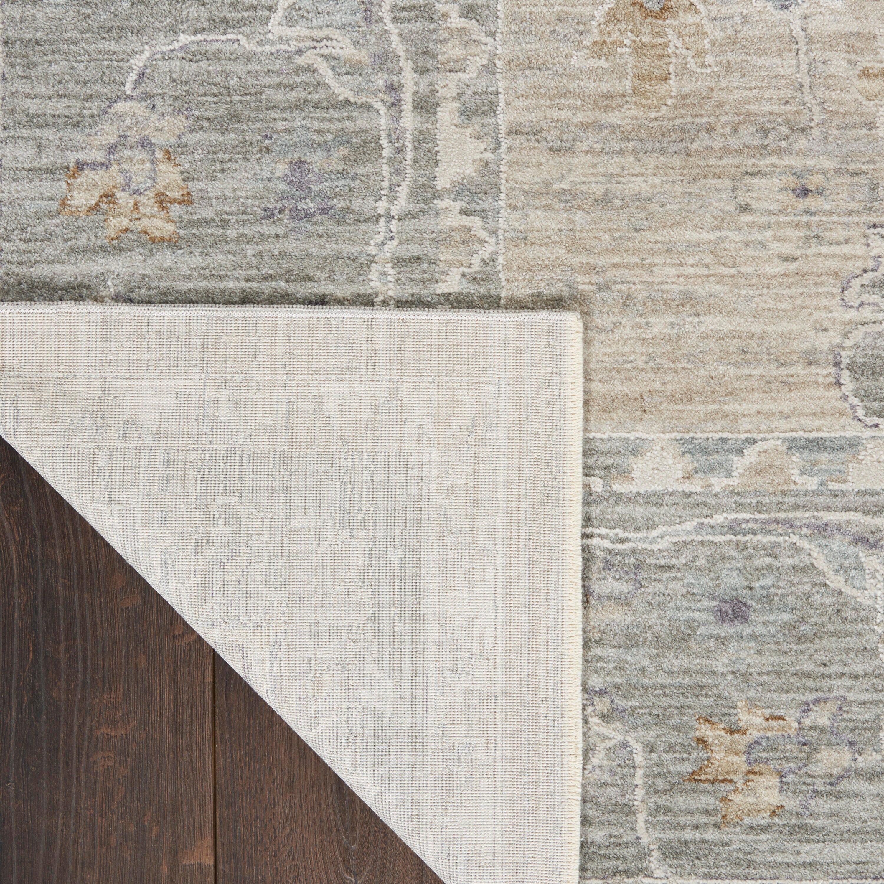 Nourison Home Infinite Latex 2'3" x 10'2" Runner Rug, Light Gray, large