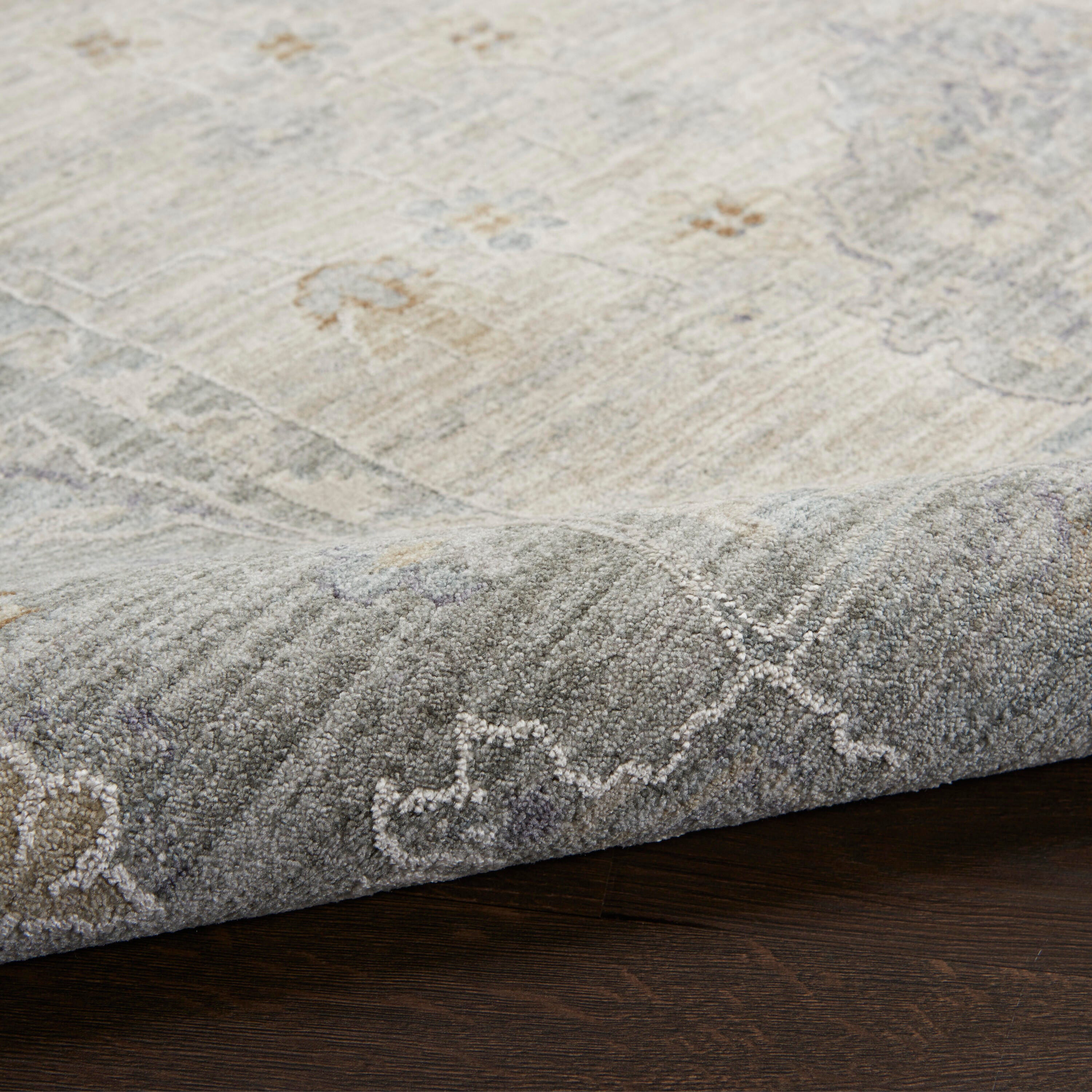 Nourison Home Infinite Latex 2'3" x 10'2" Runner Rug, Light Gray, large