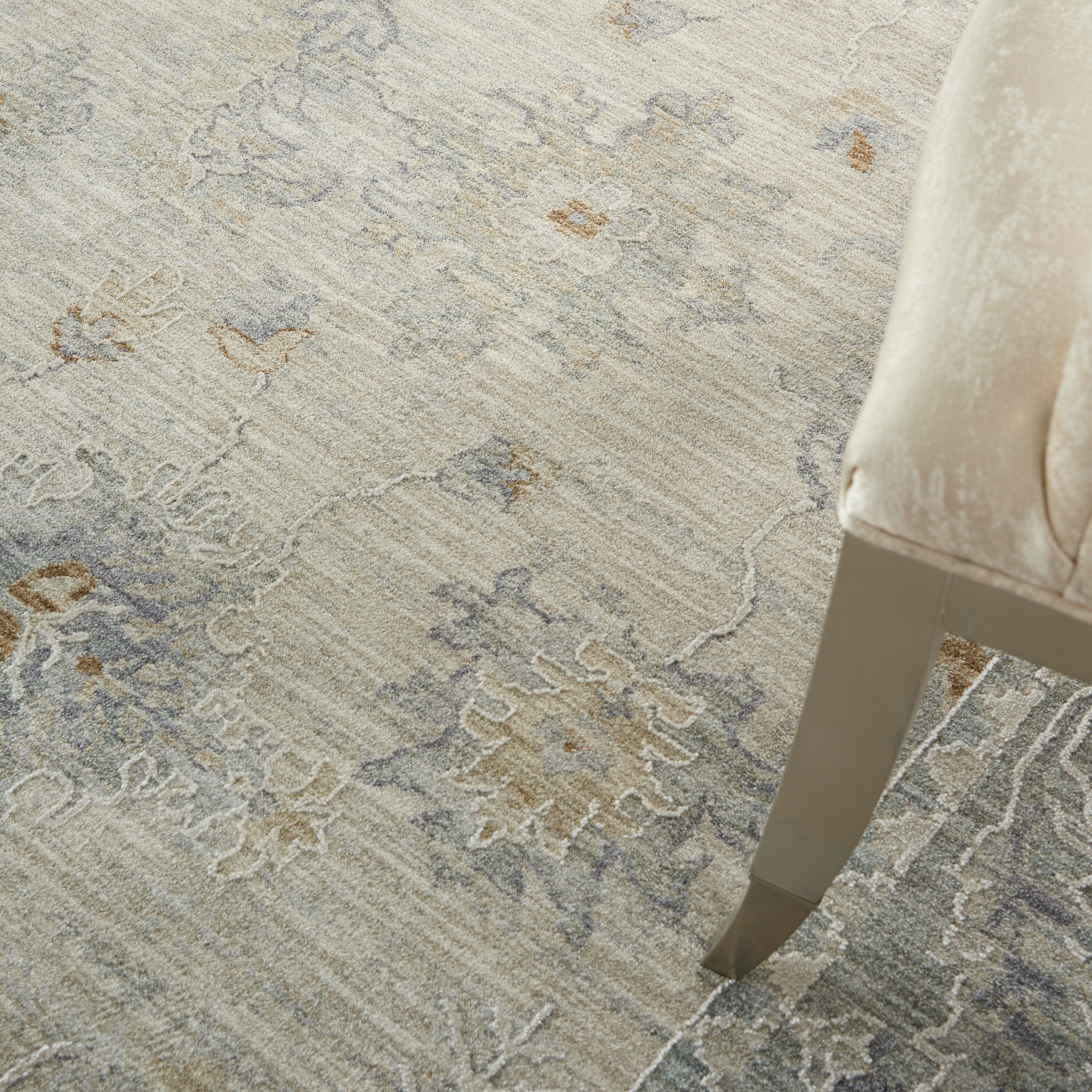 Nourison Home Infinite Latex 7'10" x 10'4" Area Rug, Light Gray, large