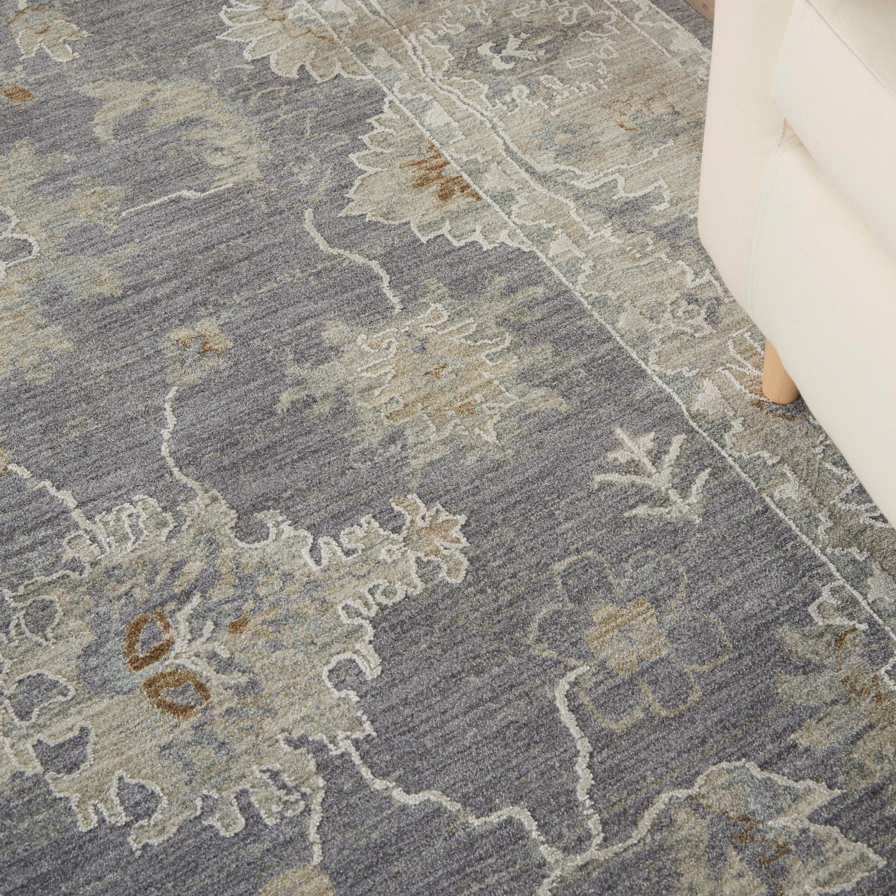 Nourison Home Infinite Latex 7'10" x 10'4" Area Rug, Charcoal, large