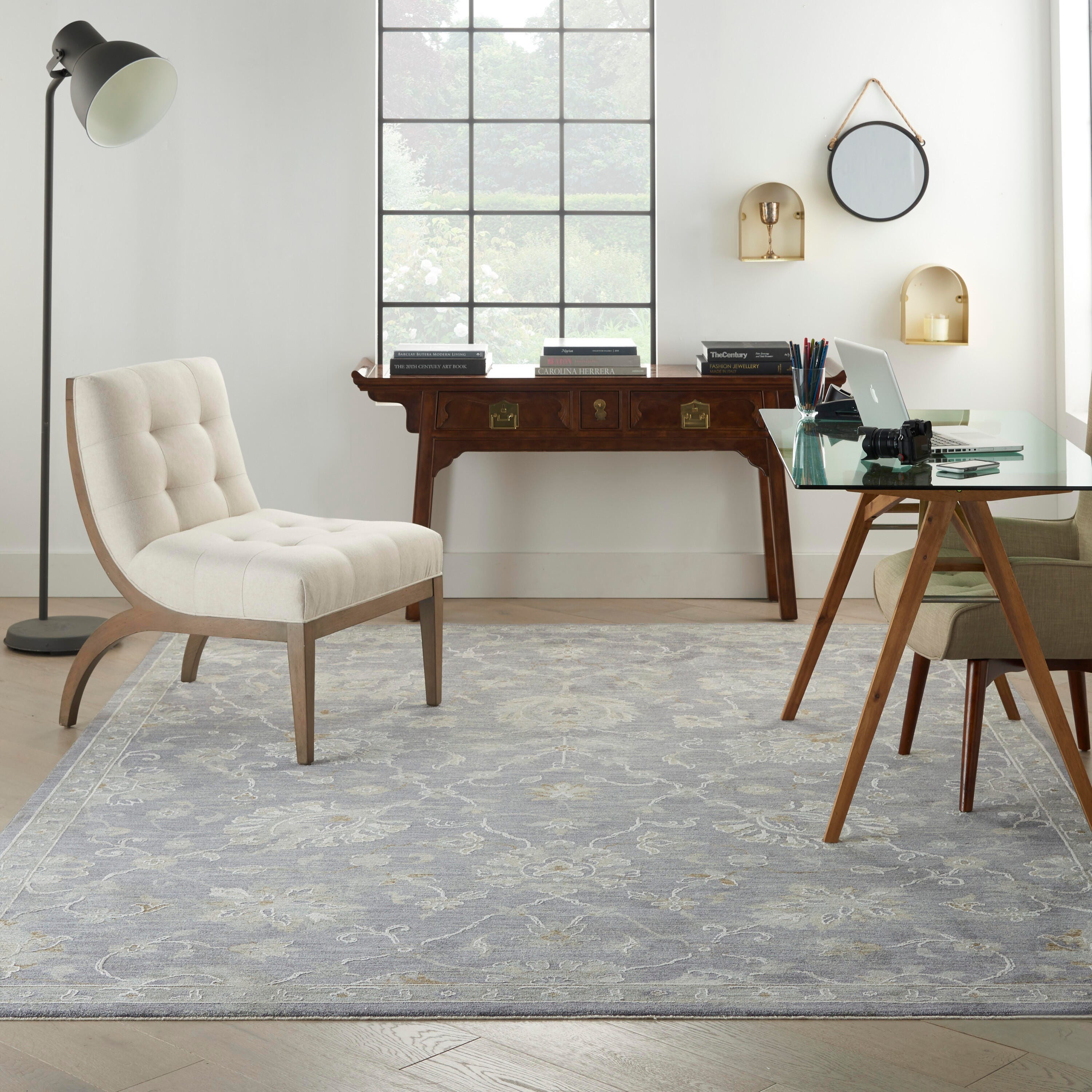 Nourison Home Infinite Pressure 7'10" x 10'4" Area Rug, Charcoal, large