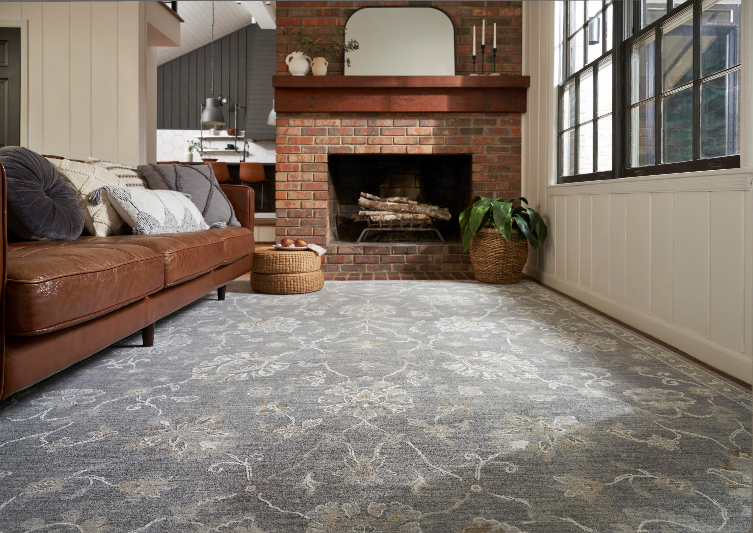 Nourison Home Infinite Pressure 7'10" x 10'4" Area Rug, Charcoal, large
