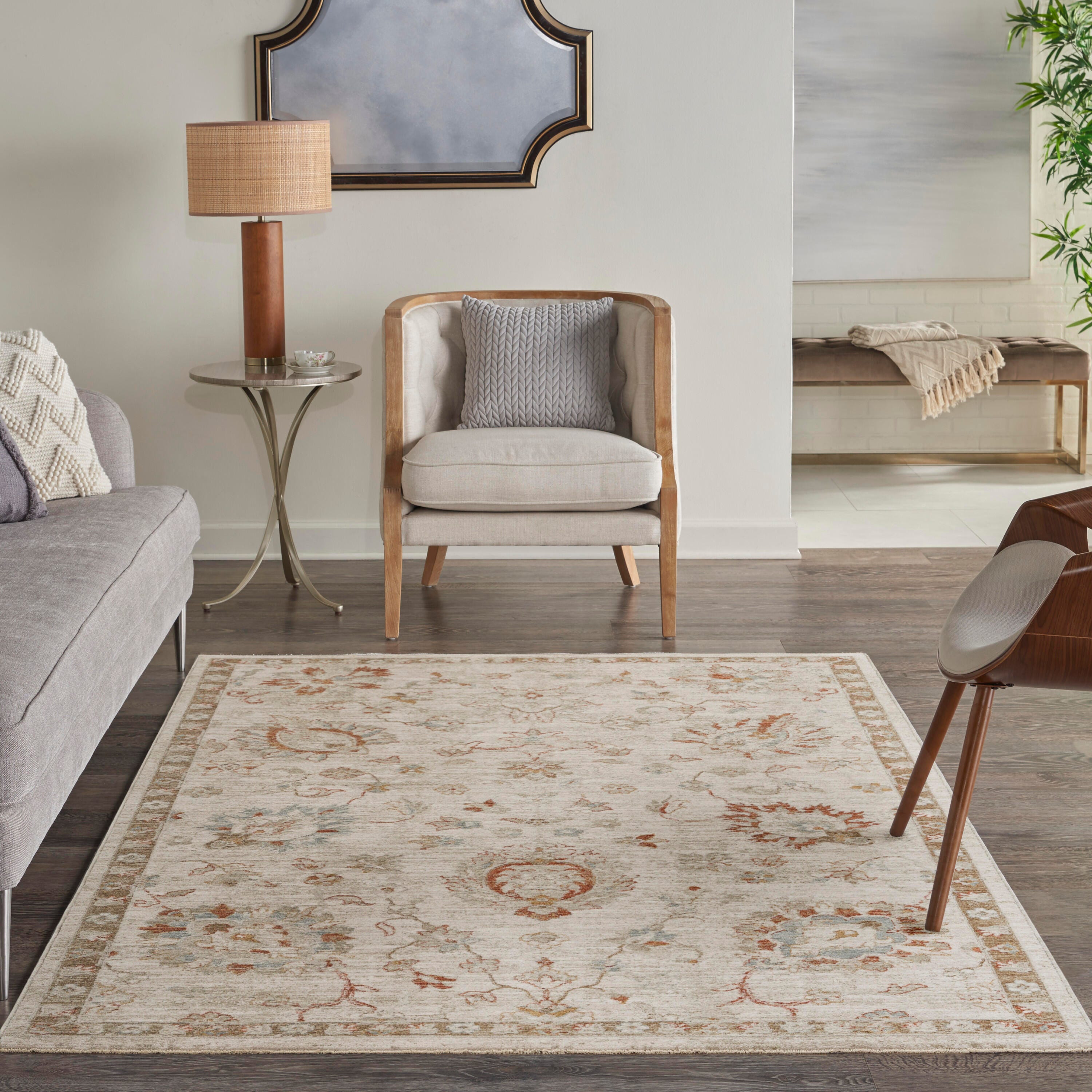 Nourison Home Infinite Padding 5'3" x 7'8" Area Rug, Ivory, large