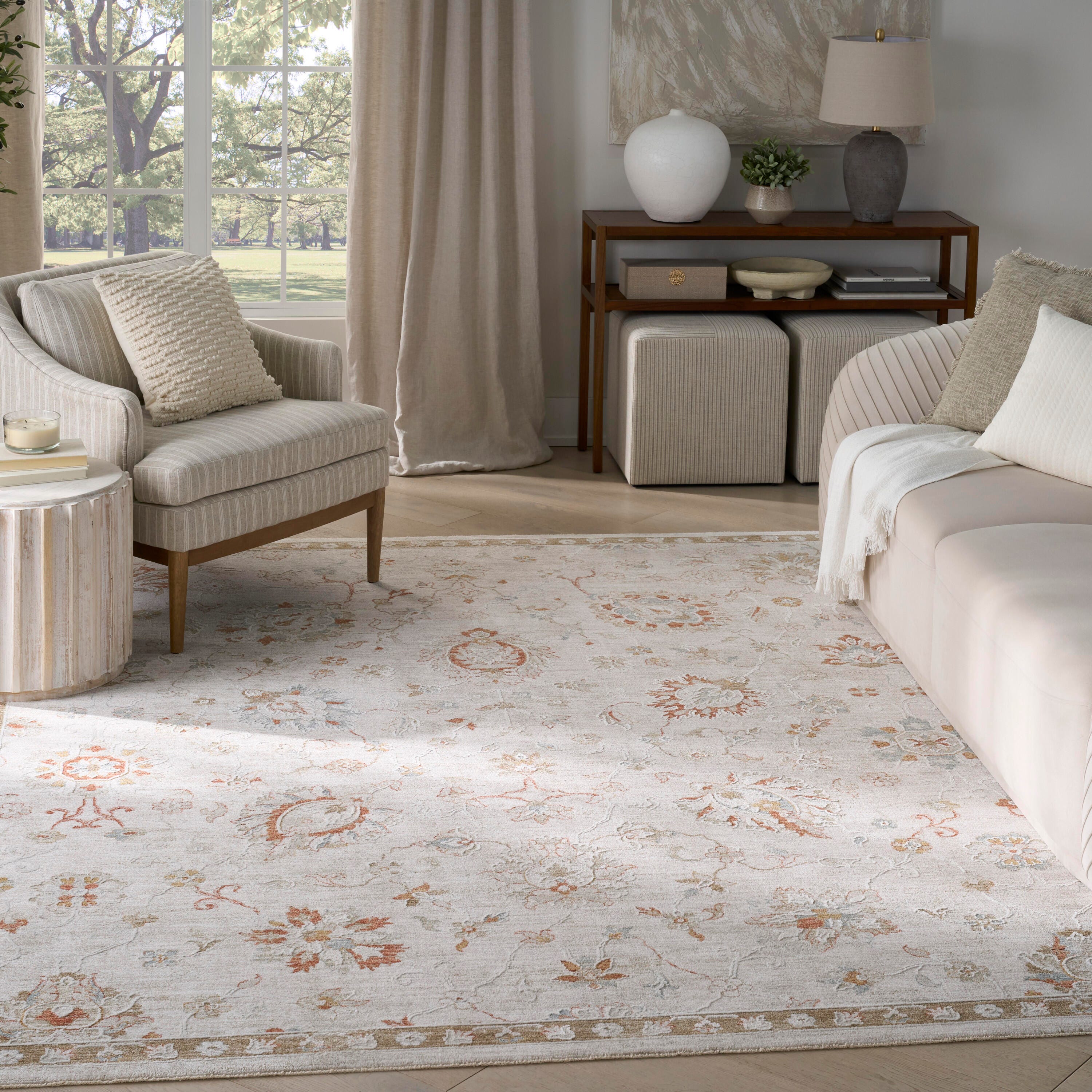 Nourison Home Infinite Padding 9'3" x 12'7" Area Rug, Ivory, large