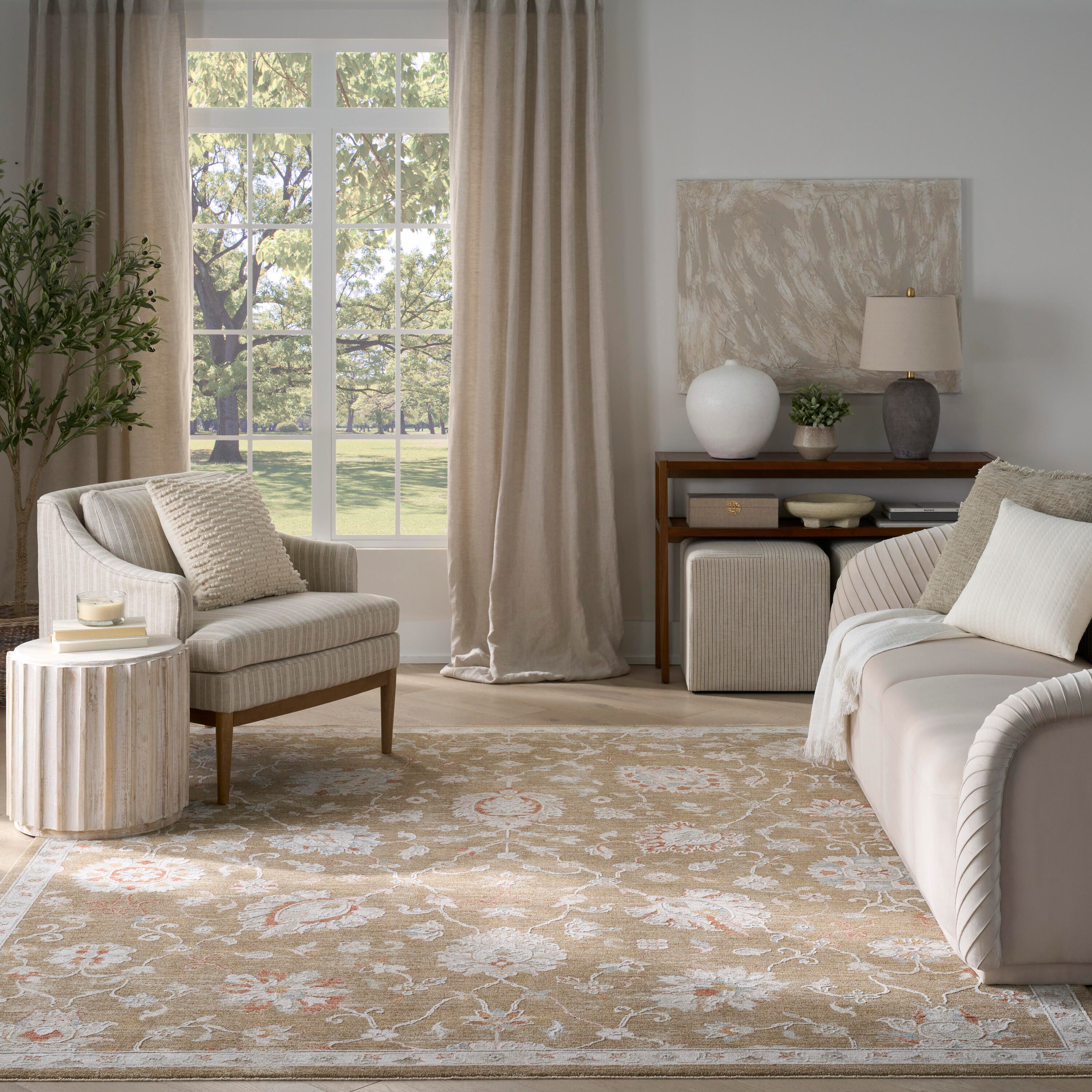 Nourison Home Infinite Padding 9'3" x 12'7" Area Rug, Mocha, large