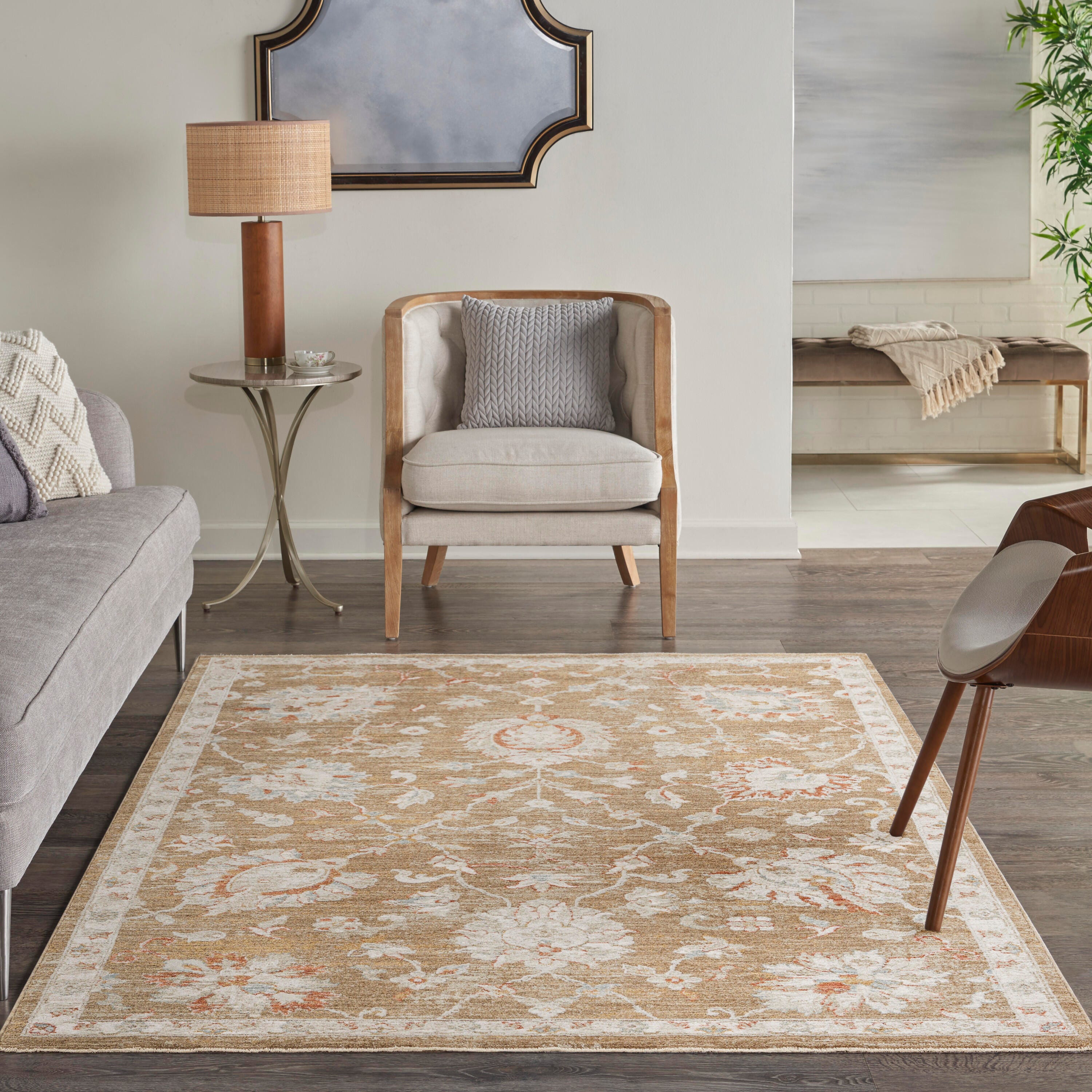 Nourison Home Infinite Padding 5'3" x 7'8" Area Rug, Mocha, large