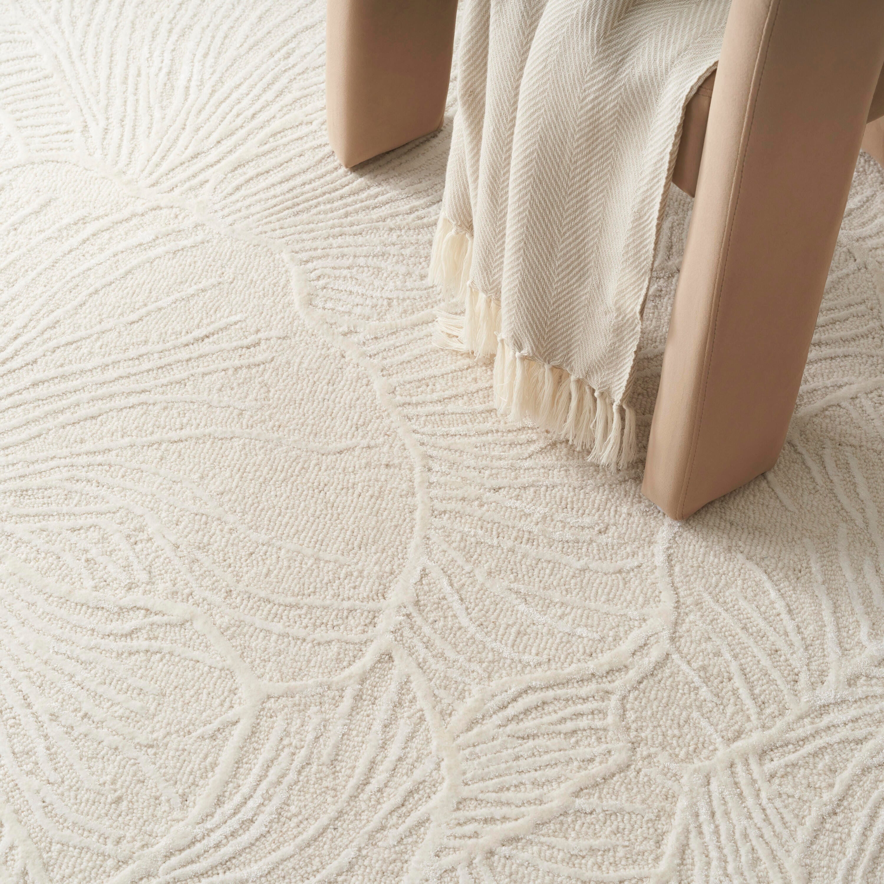 Nourison Home Avra 7'9" x 9'9" Area Rug, Ivory, large