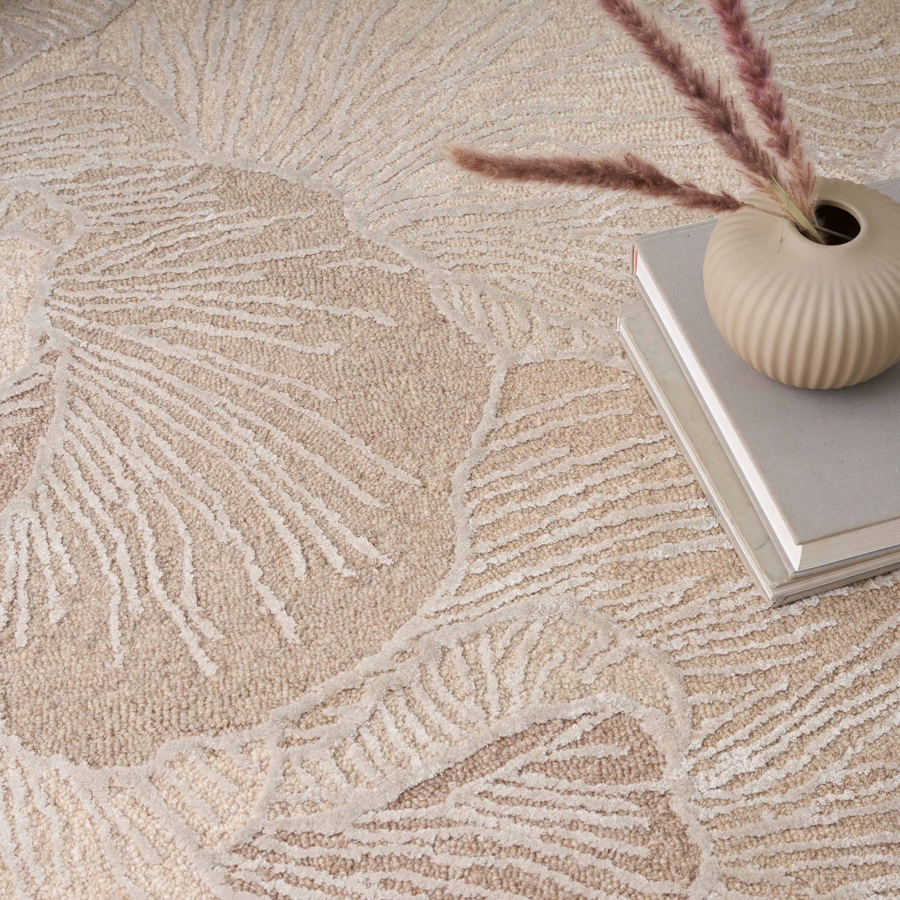 Nourison Home Avra 5'3" x 7'3" Area Rug, Taupe, large