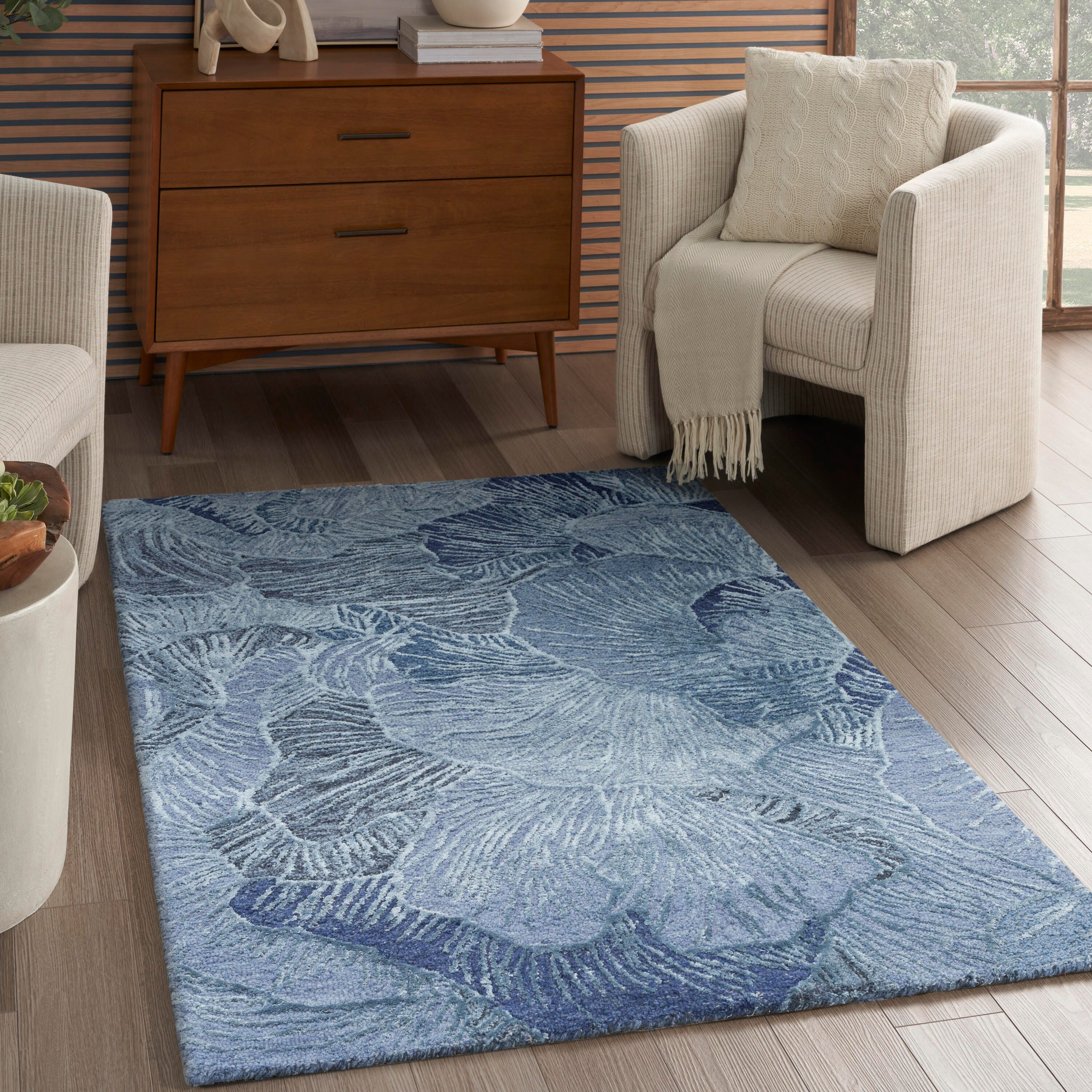 Nourison Home Avra 3'9" x 5'9" Area Rug, Blue, large