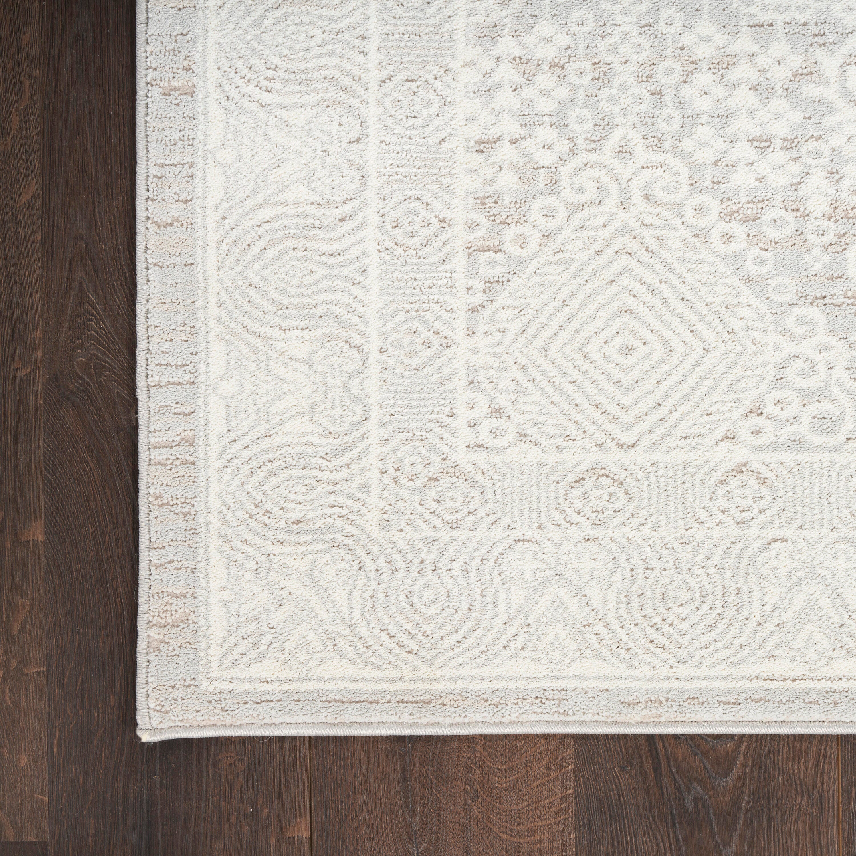 Nourison Home Eco Cycle Persian 9' x 12' Area Rug, Silver/Ivory, large