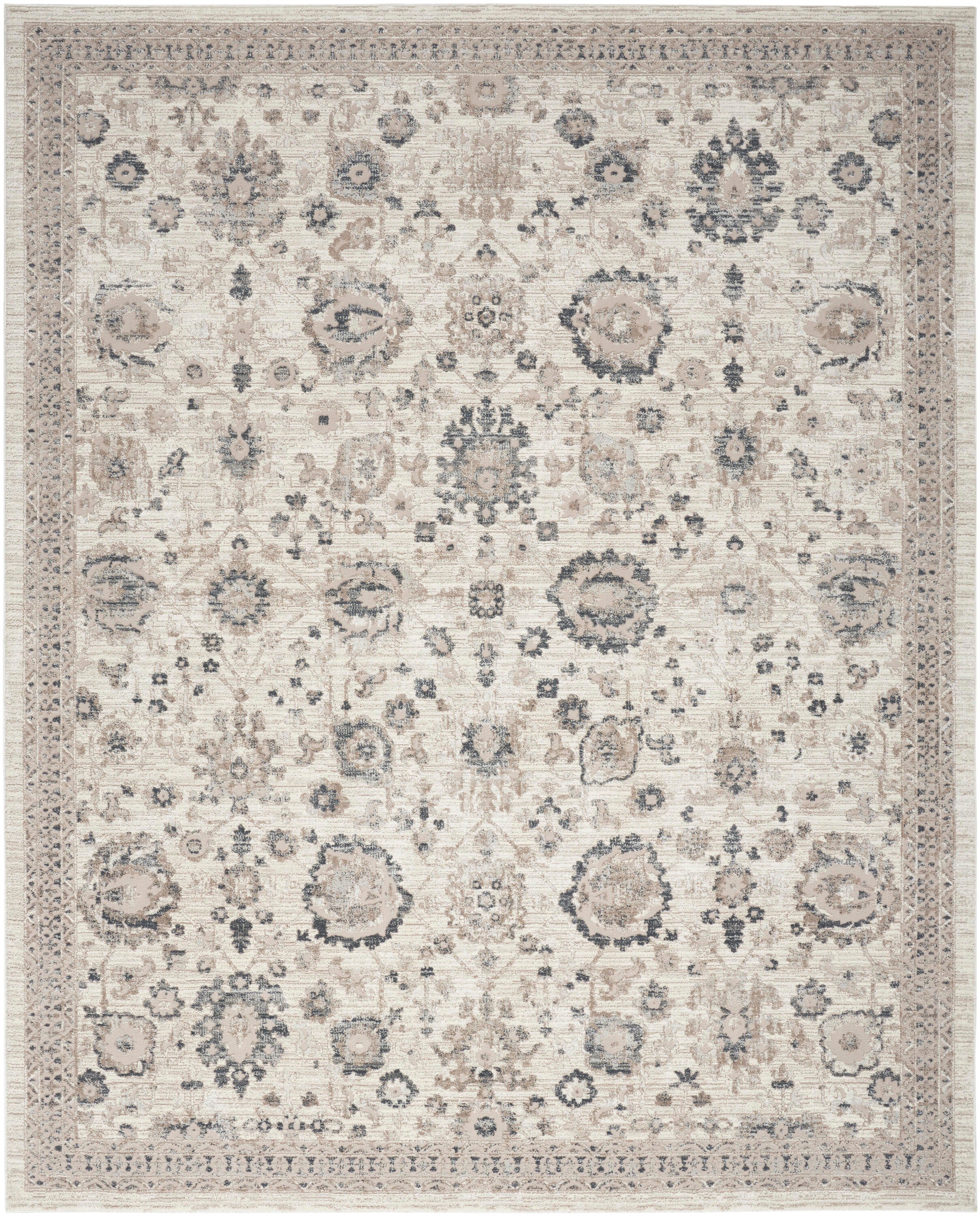 Nourison Home Eco Cycle Floral 6' x 9' Area Rug, Ivory/Multi, large