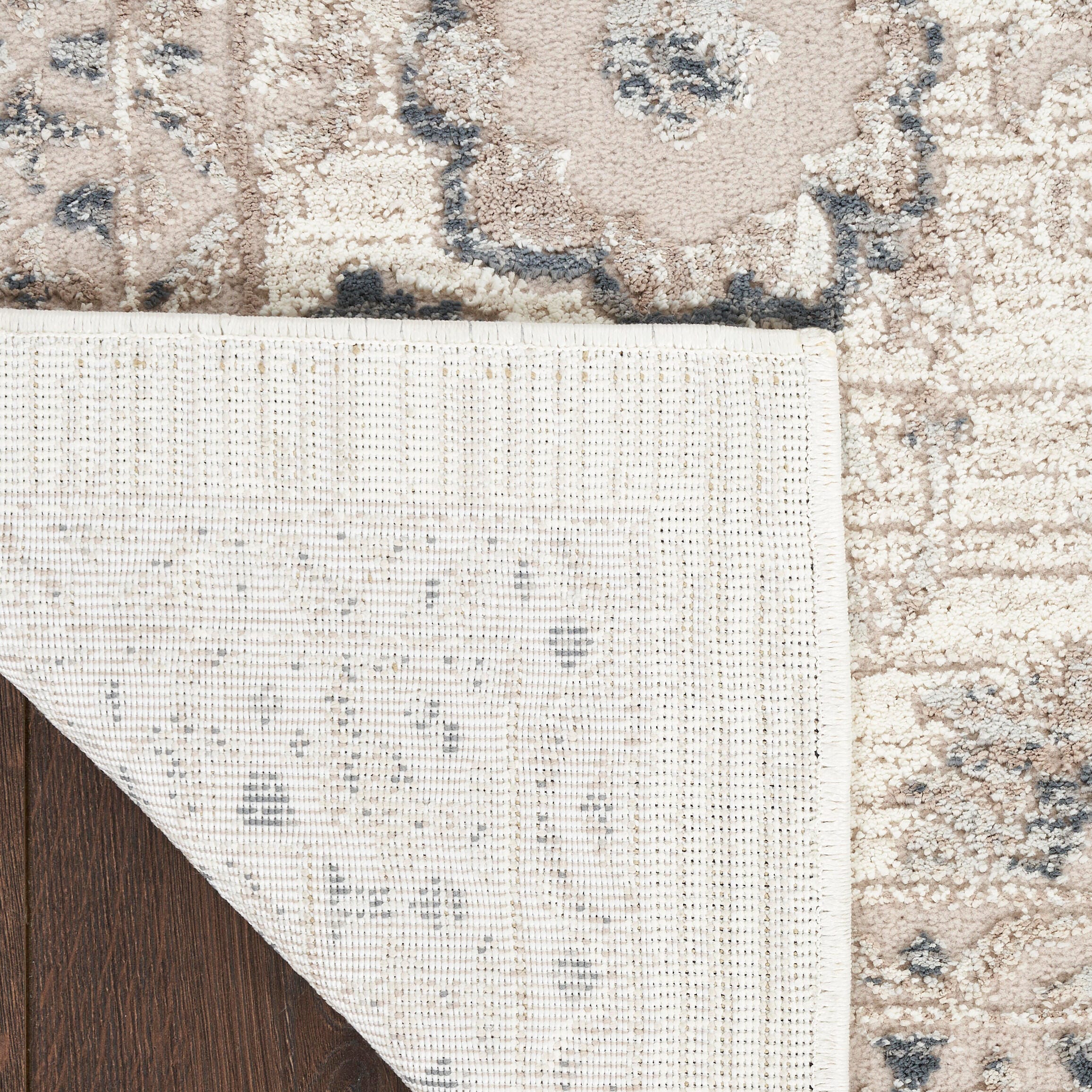 Nourison Home Eco Cycle Floral 5'3" x 7'3" Area Rug, Ivory/Multi, large