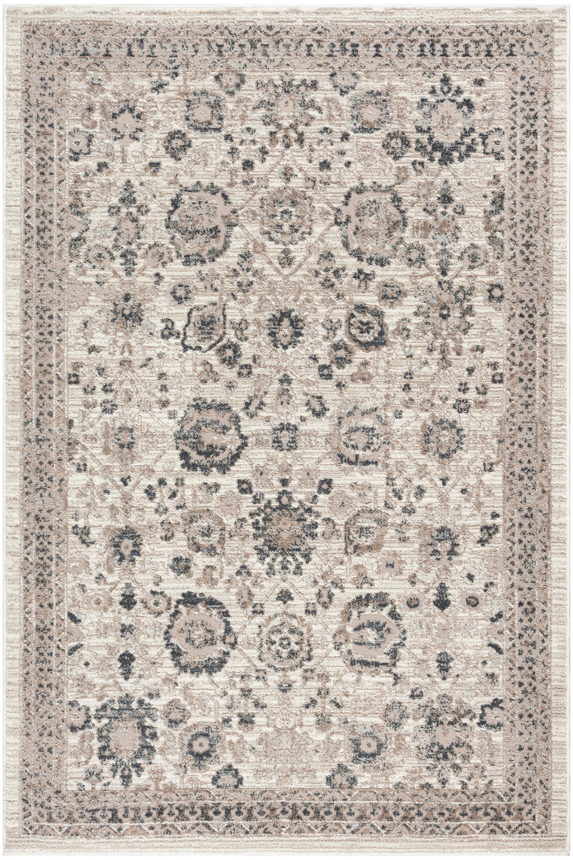Nourison Home Eco Cycle Floral 3'11" x 5'11" Area Rug, Ivory/Multi, large