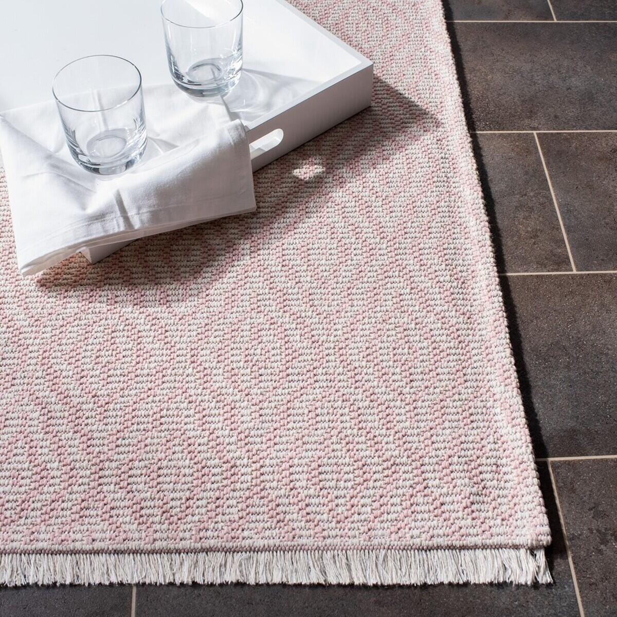 Safavieh Augustine Abstract Geometric 9' x 12' Area Rug, Pink/Ivory, large