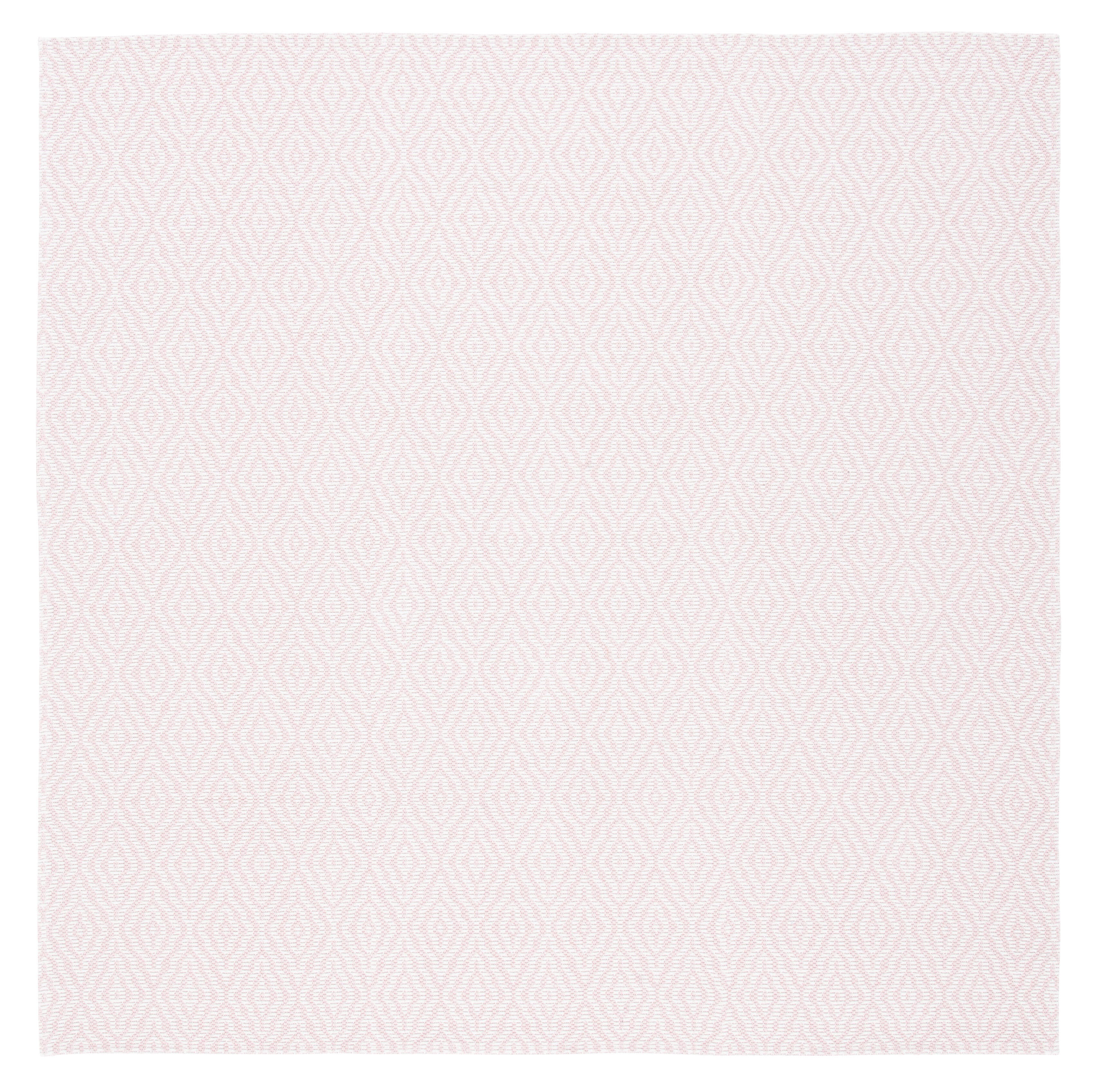 Safavieh Augustine Abstract Geometric 6'7" x 6'7" Square Area Rug, Pink/Ivory, large