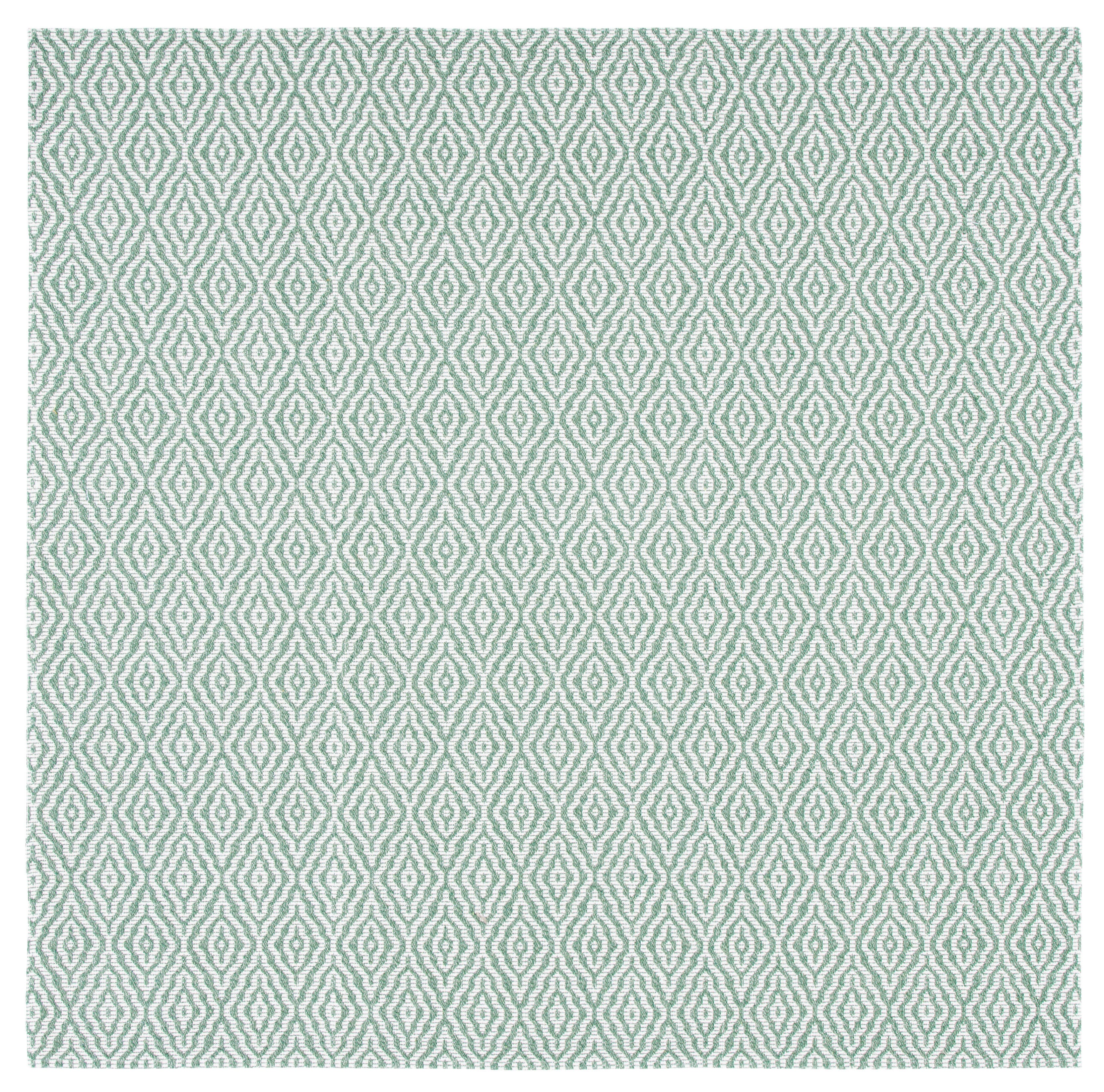 Safavieh Augustine Chevron 6'7" x 6'7" Square Area Rug, Green/Ivory, large