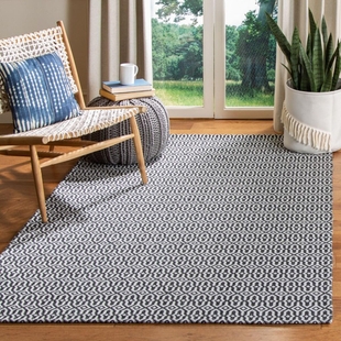 Safavieh Augustine Diamond 5' x 7'7" Area Rug, Black/Light Gray, rollover