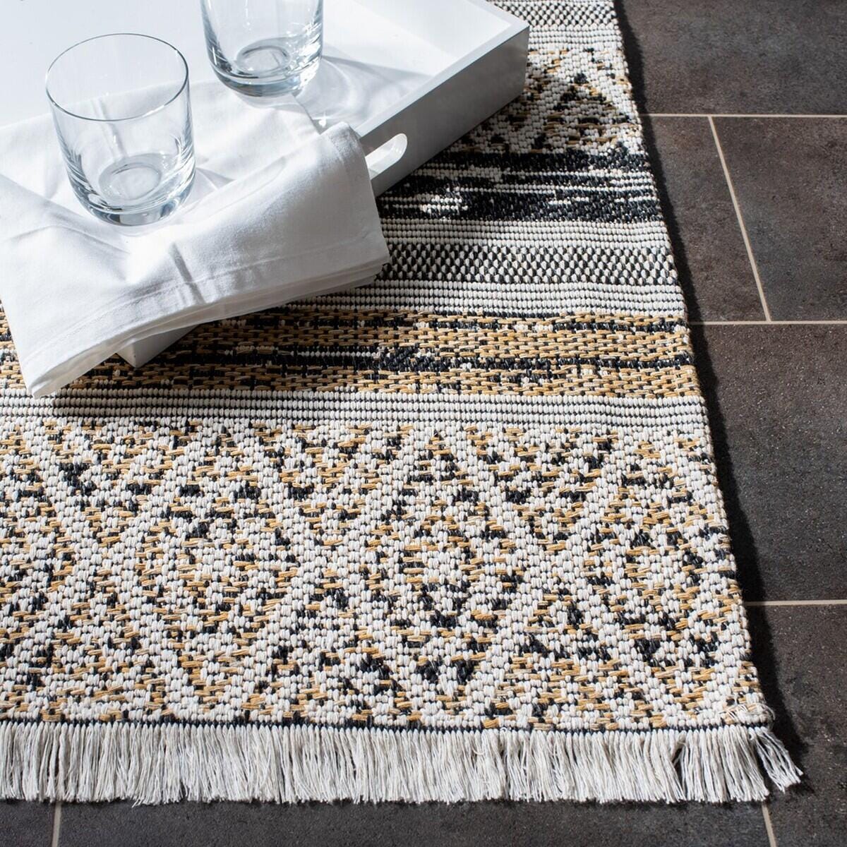 Safavieh Augustine Distressed 2' x 9' Runner Rug, Ivory/Taupe, large