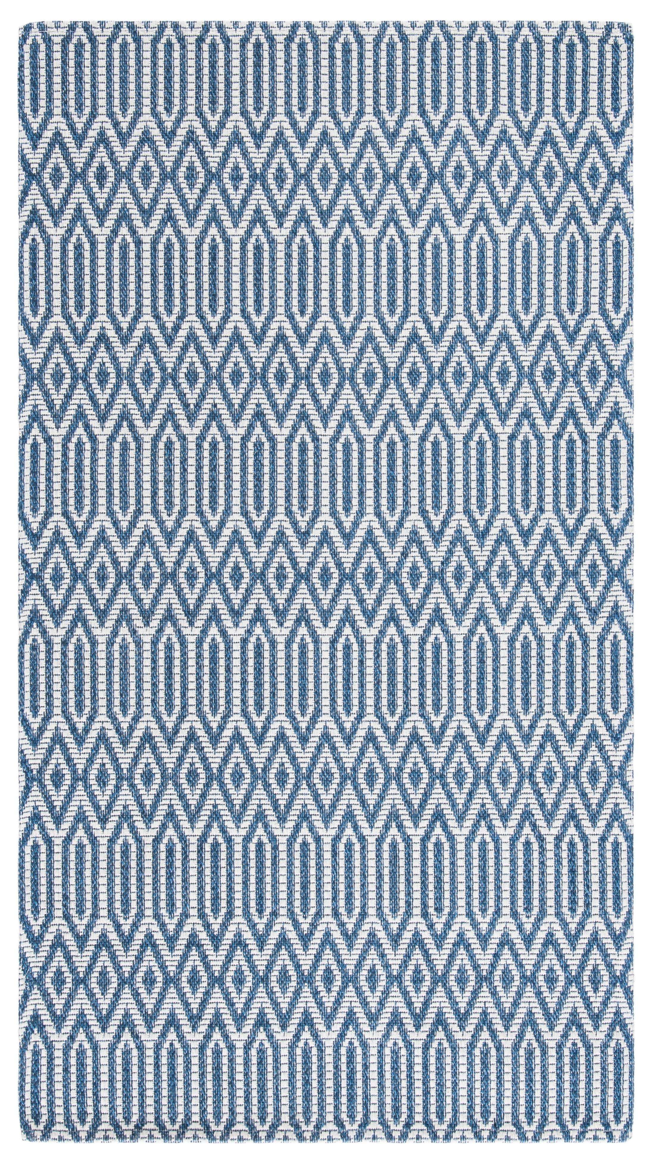 Safavieh Augustine Lovely Geometrics 2'10" x 5' Area Rug, Navy/Light Gray, large