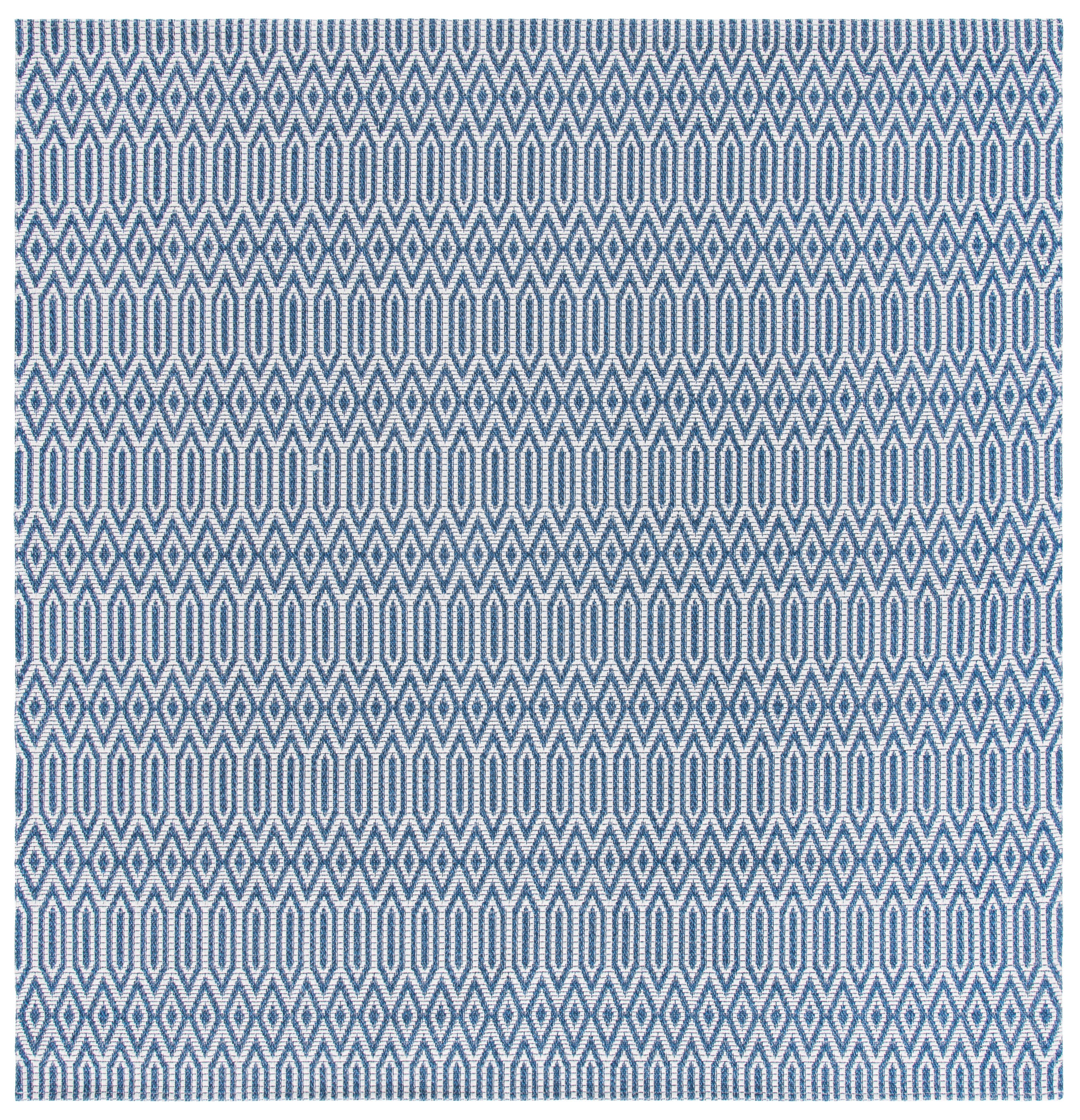 Safavieh Augustine Lovely Geometrics 6'4" x 6'4" Square Area Rug, Navy/Light Gray, large