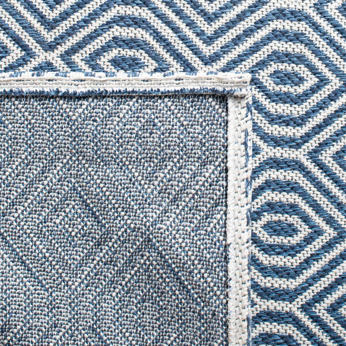 Safavieh Augustine Plaid 2' x 7' Runner Rug, Navy/Light Gray, large