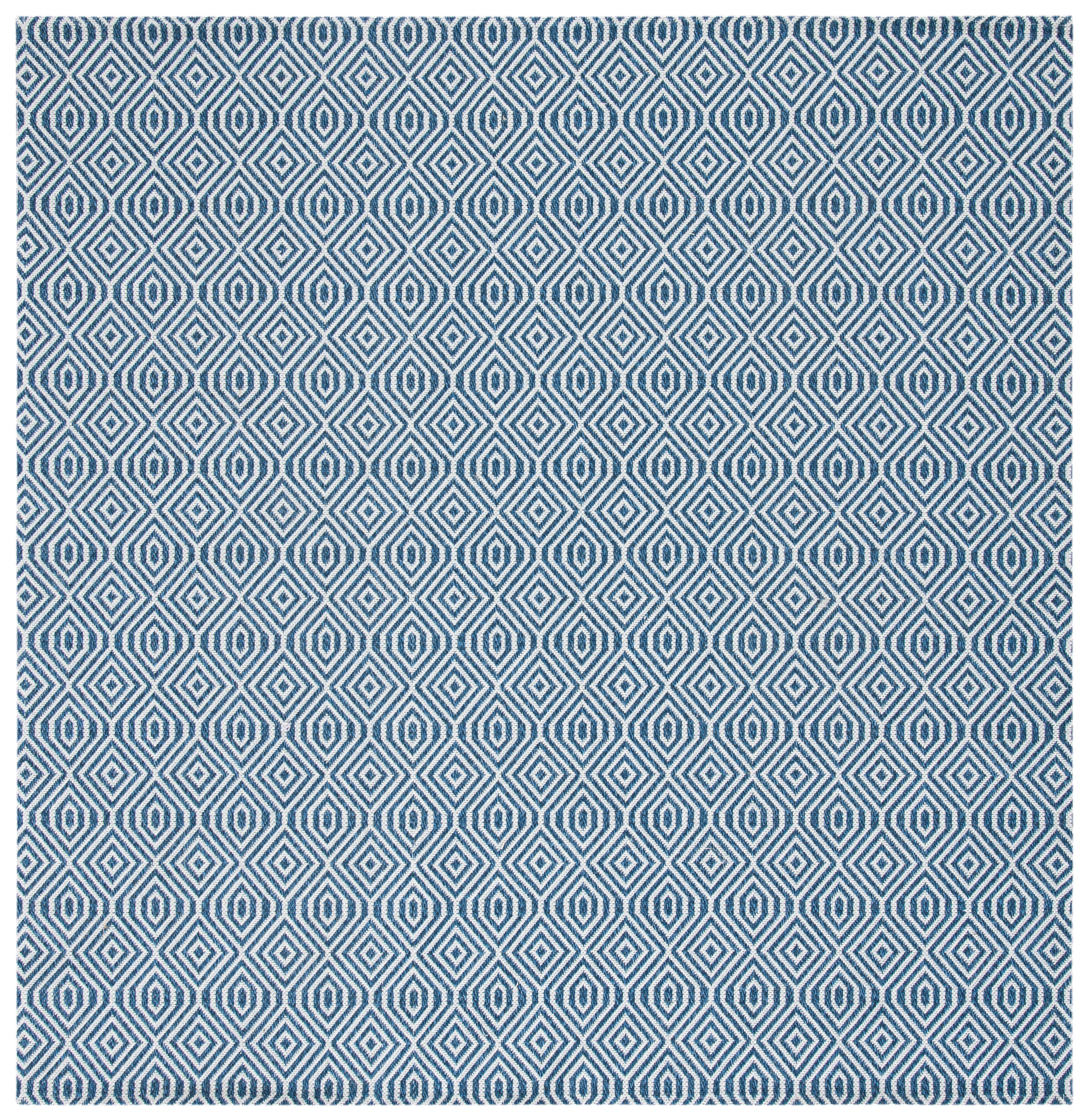 Safavieh Augustine Plaid 6'4" x 6'4" Square Area Rug, Navy/Light Gray, large